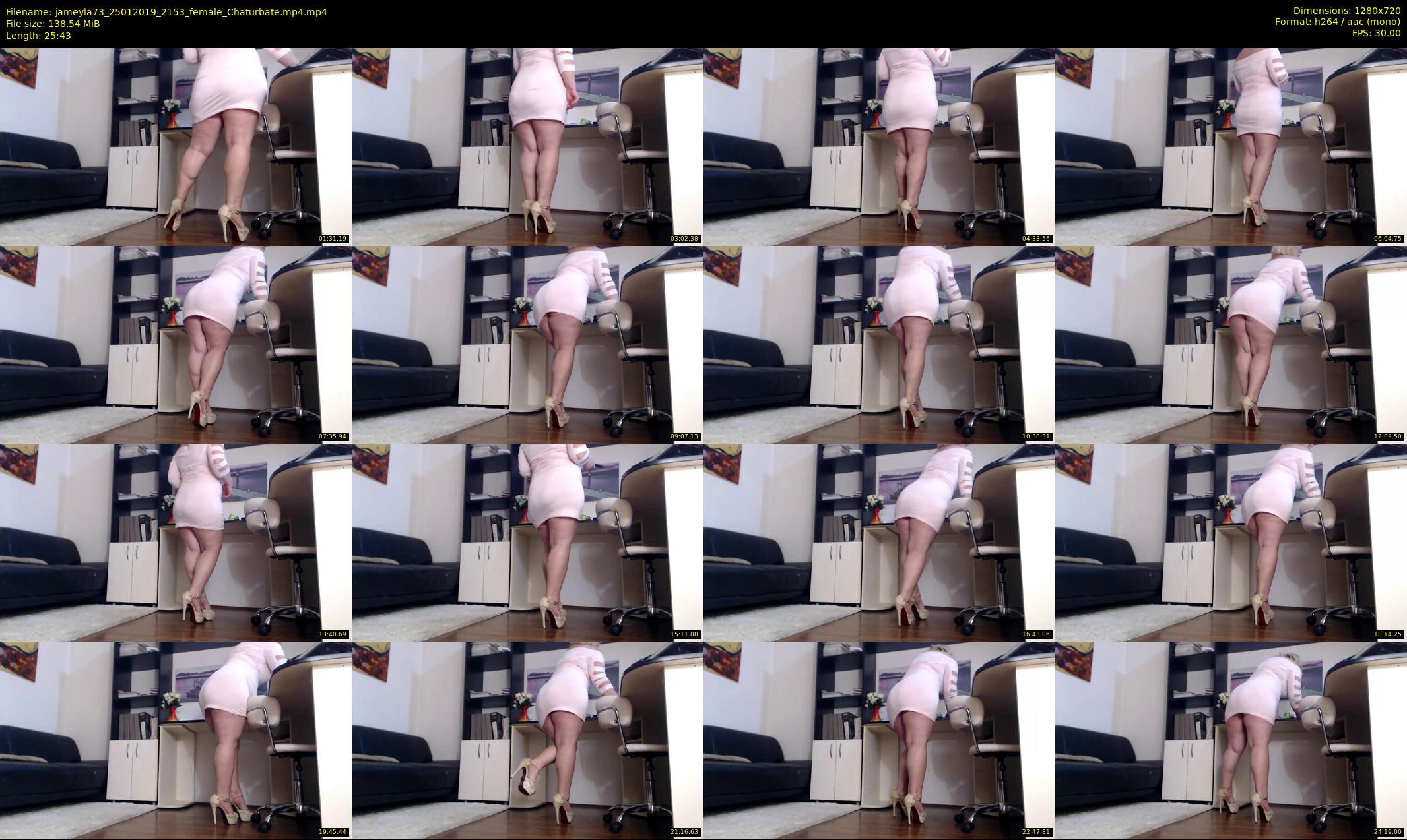 jameyla73 — 26 minute Chaturbate female cam show recording, 720p, Jan 25, 2019