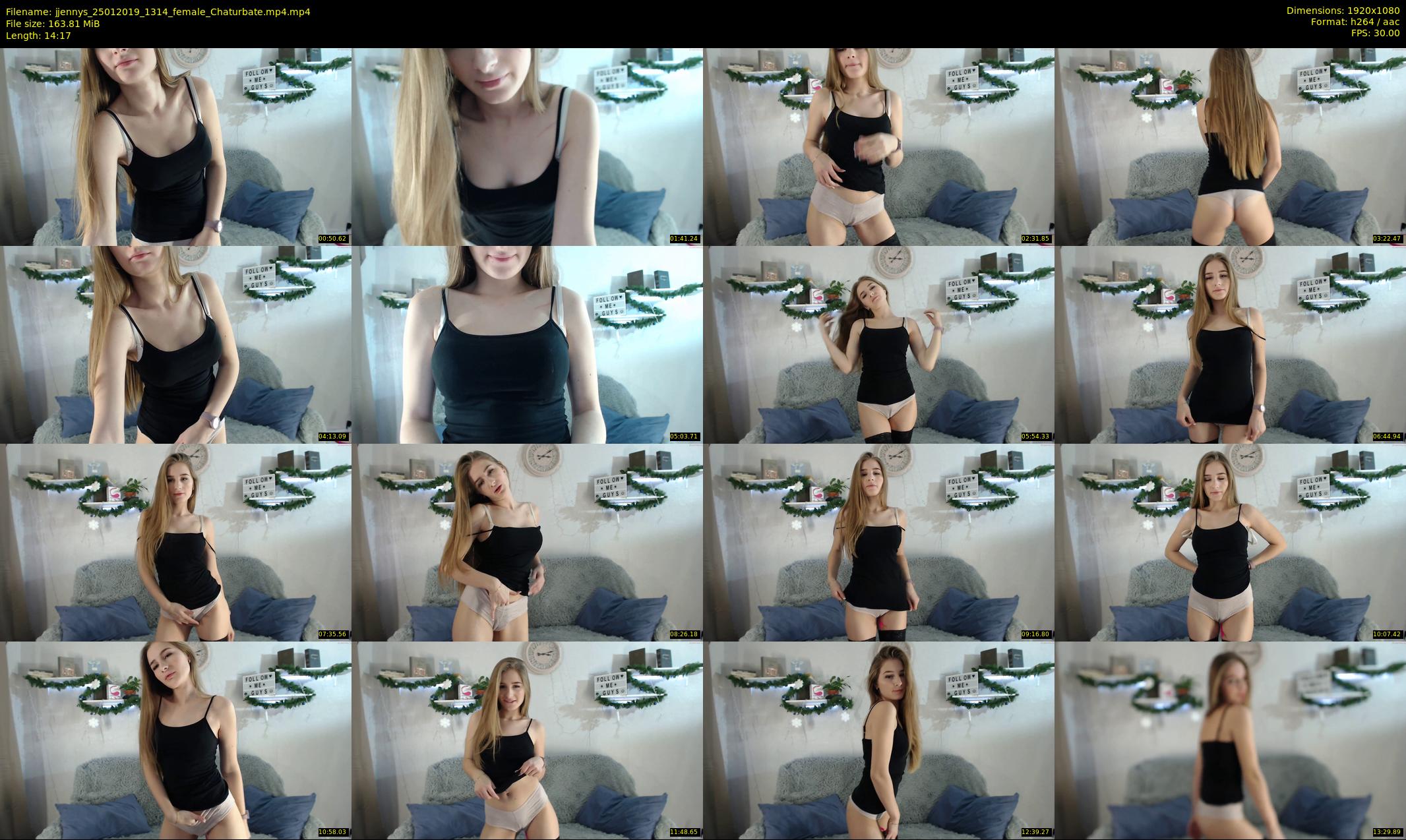 jjennys — 15 minute Chaturbate female cam show recording, 1080p, Jan 25, 2019