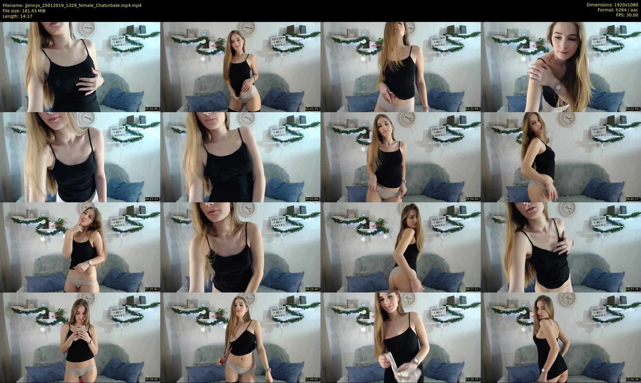 jjennys — 15 minute Chaturbate female cam show recording, 1080p, Jan 25, 2019