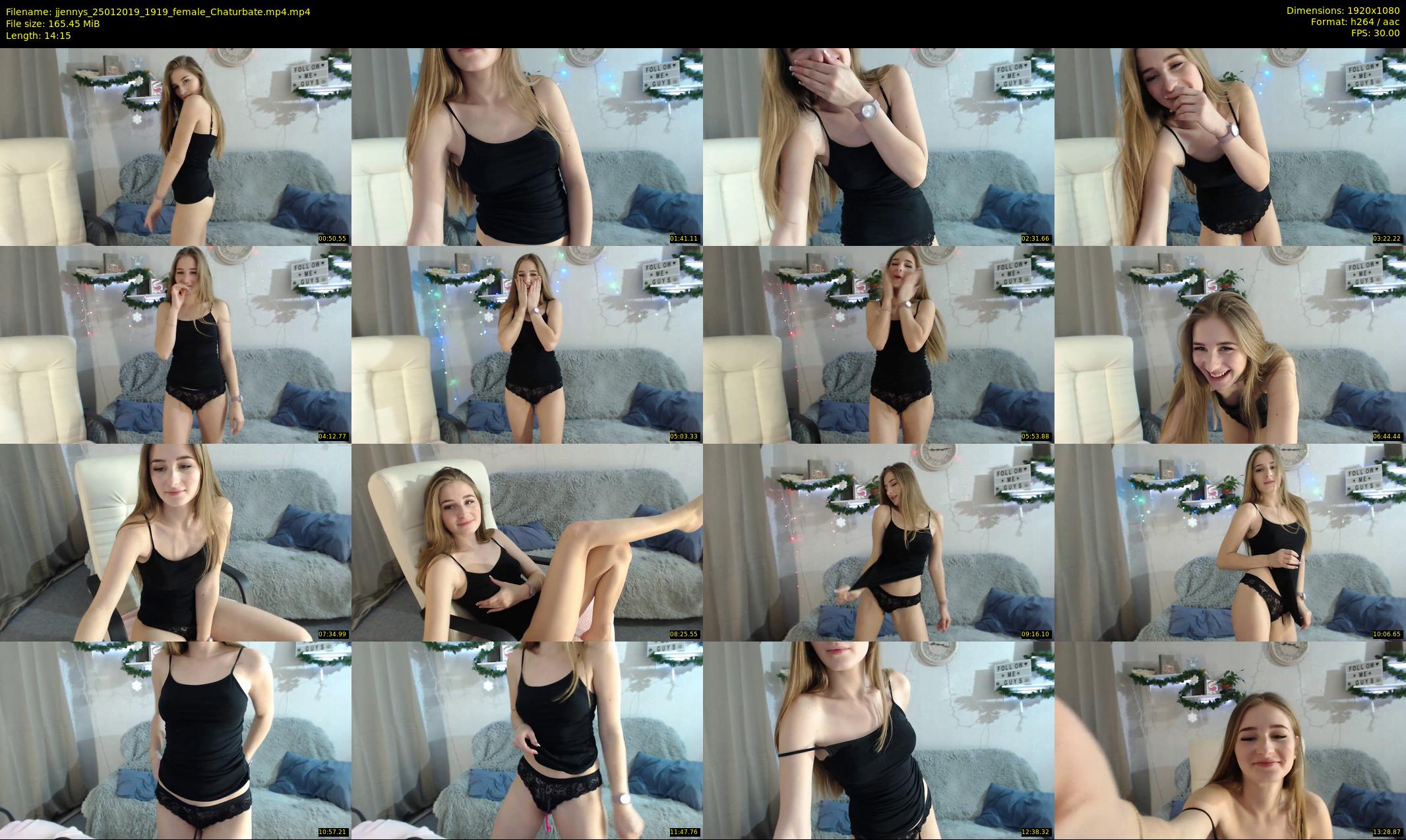 jjennys — 15 minute Chaturbate female cam show recording, 1080p, Jan 25, 2019