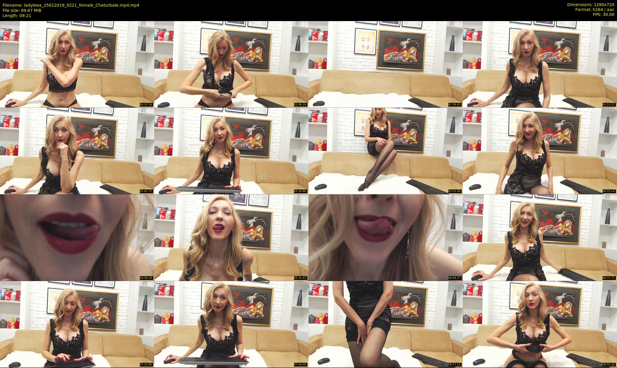 ladyleea — 10 minute Chaturbate female cam show recording, 720p, Jan 25, 2019