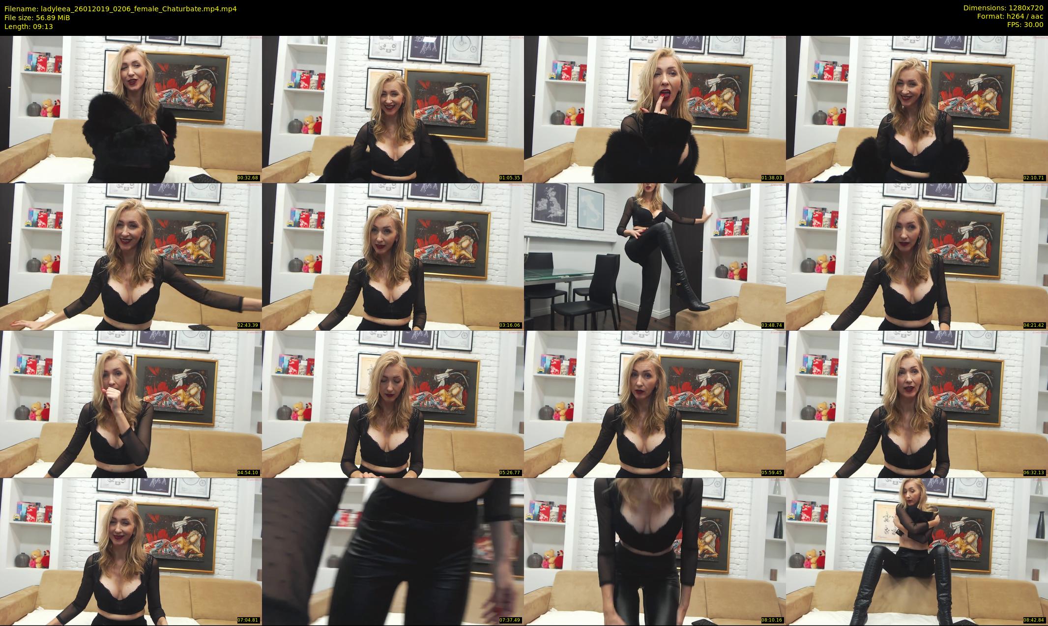 ladyleea — 10 minute Chaturbate female cam show recording, 720p, Jan 26, 2019