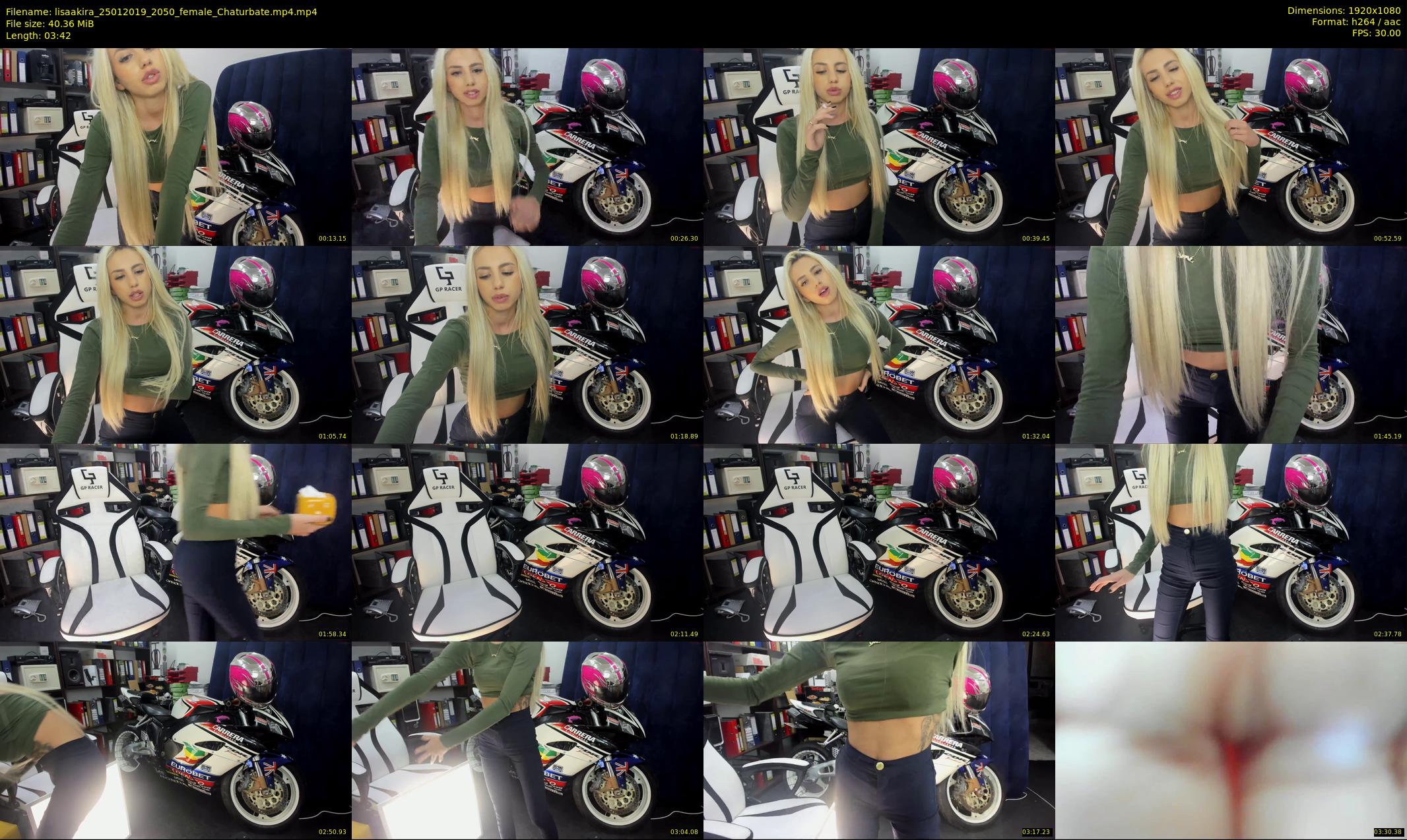 lisaakira — 4 minute Chaturbate female cam show recording, 1080p, Jan 25, 2019