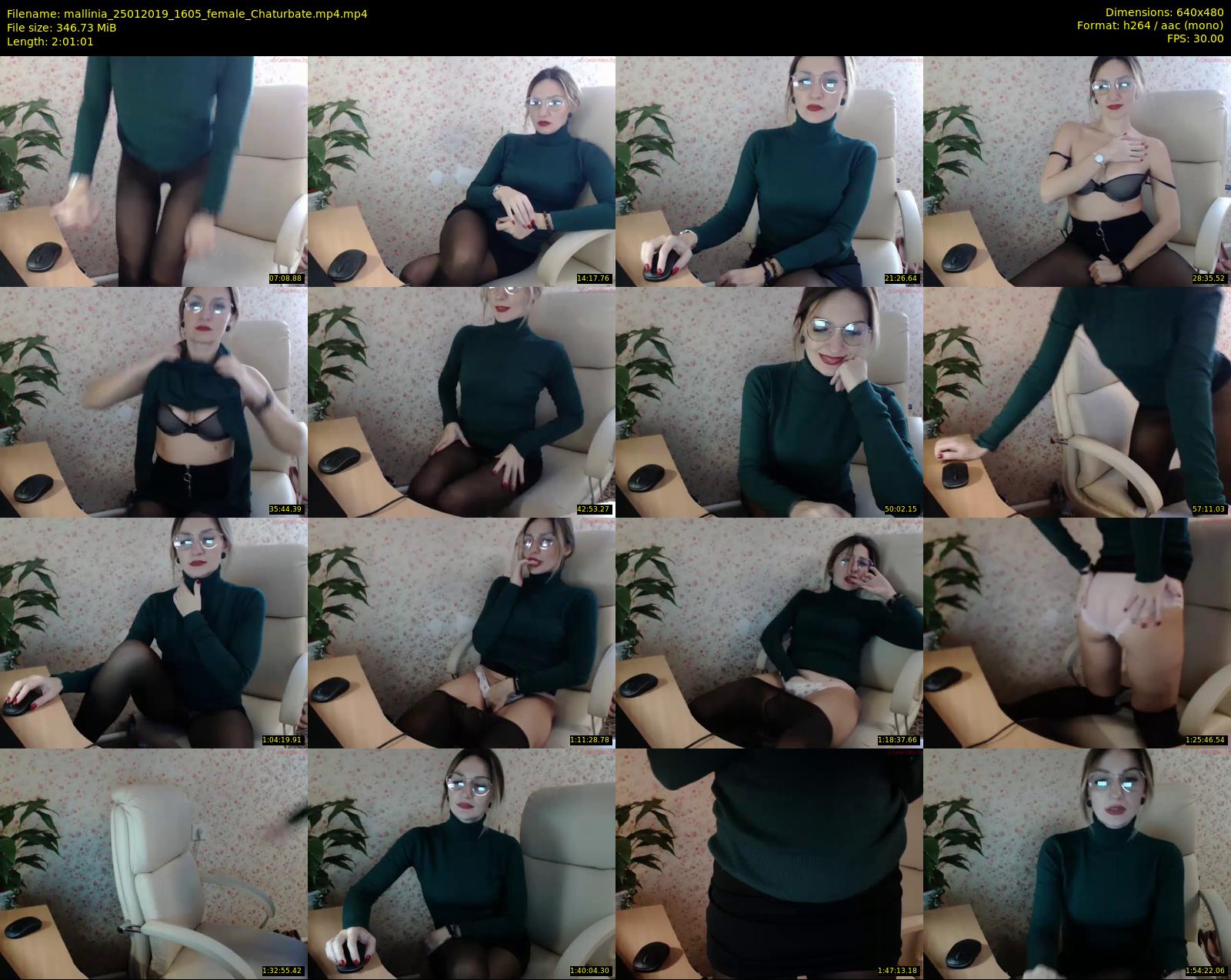 mallinia — 122 minute Chaturbate female cam show recording, 480p, Jan 25, 2019