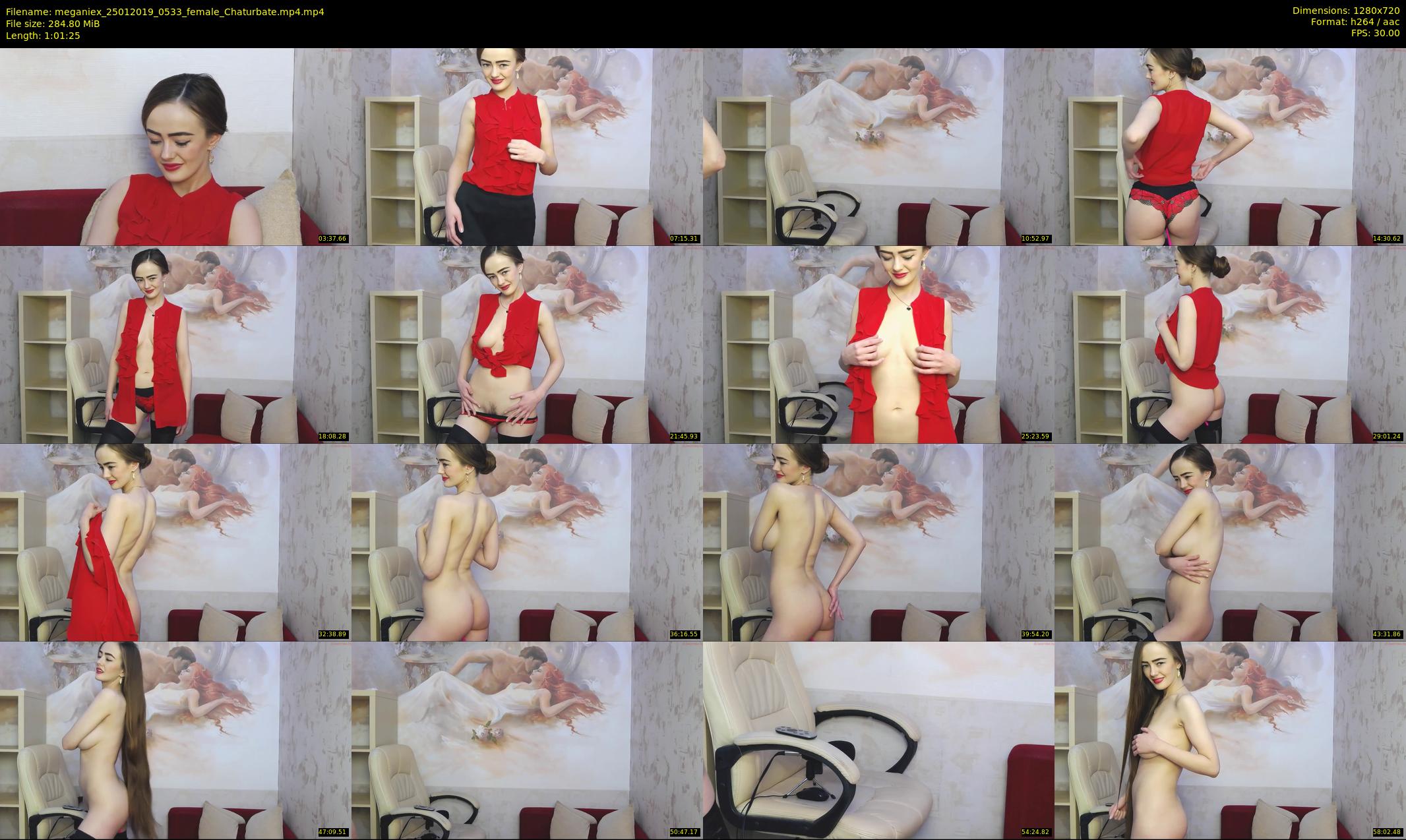 meganiex — 62 minute Chaturbate female cam show recording, 720p, Jan 25, 2019