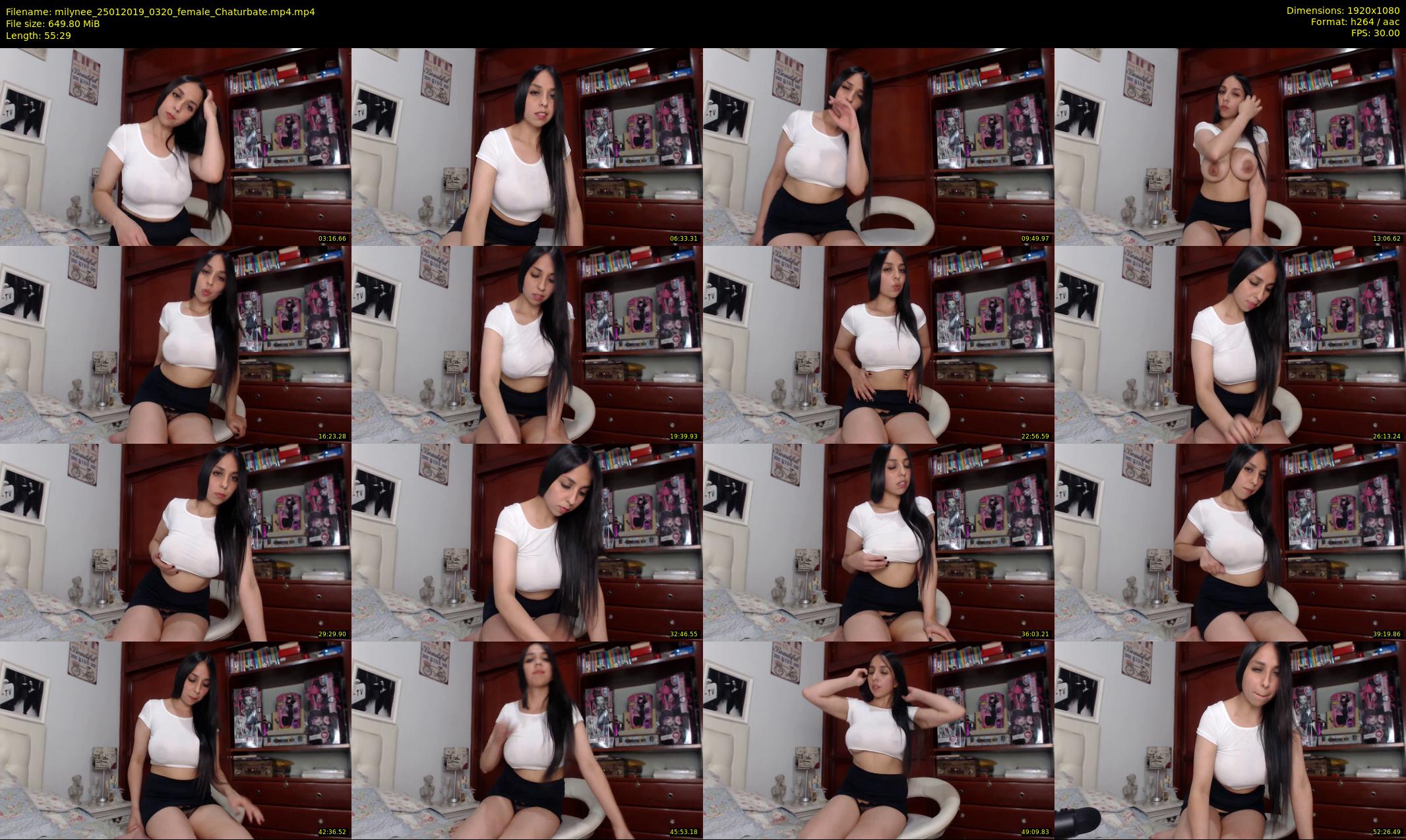milynee — 56 minute Chaturbate female cam show recording, 1080p, Jan 25, 2019