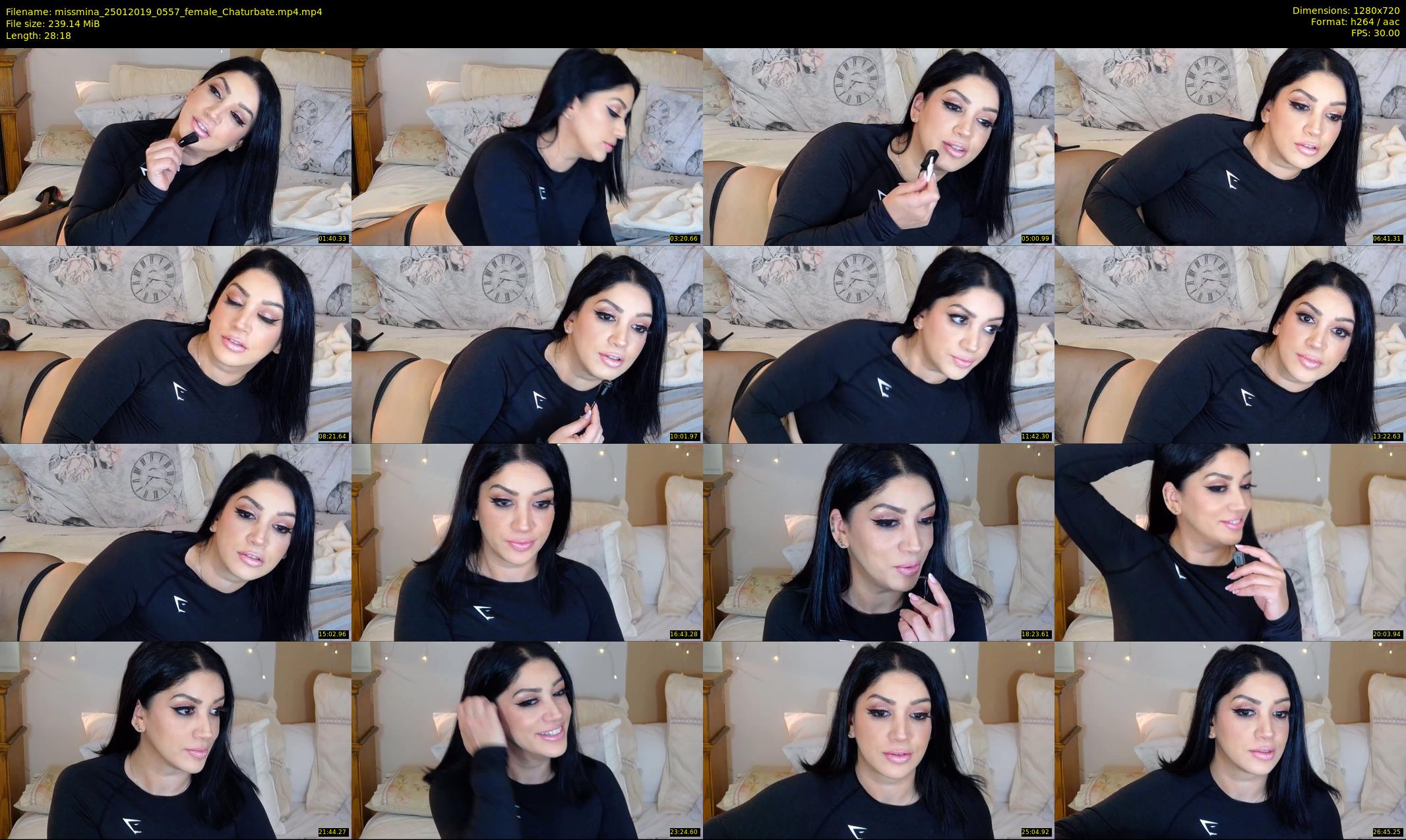 missmina — 29 minute Chaturbate female cam show recording, 720p, Jan 25, 2019
