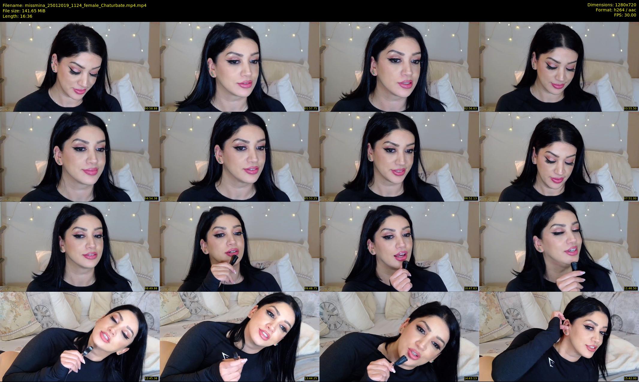 missmina — 17 minute Chaturbate female cam show recording, 720p, Jan 25, 2019