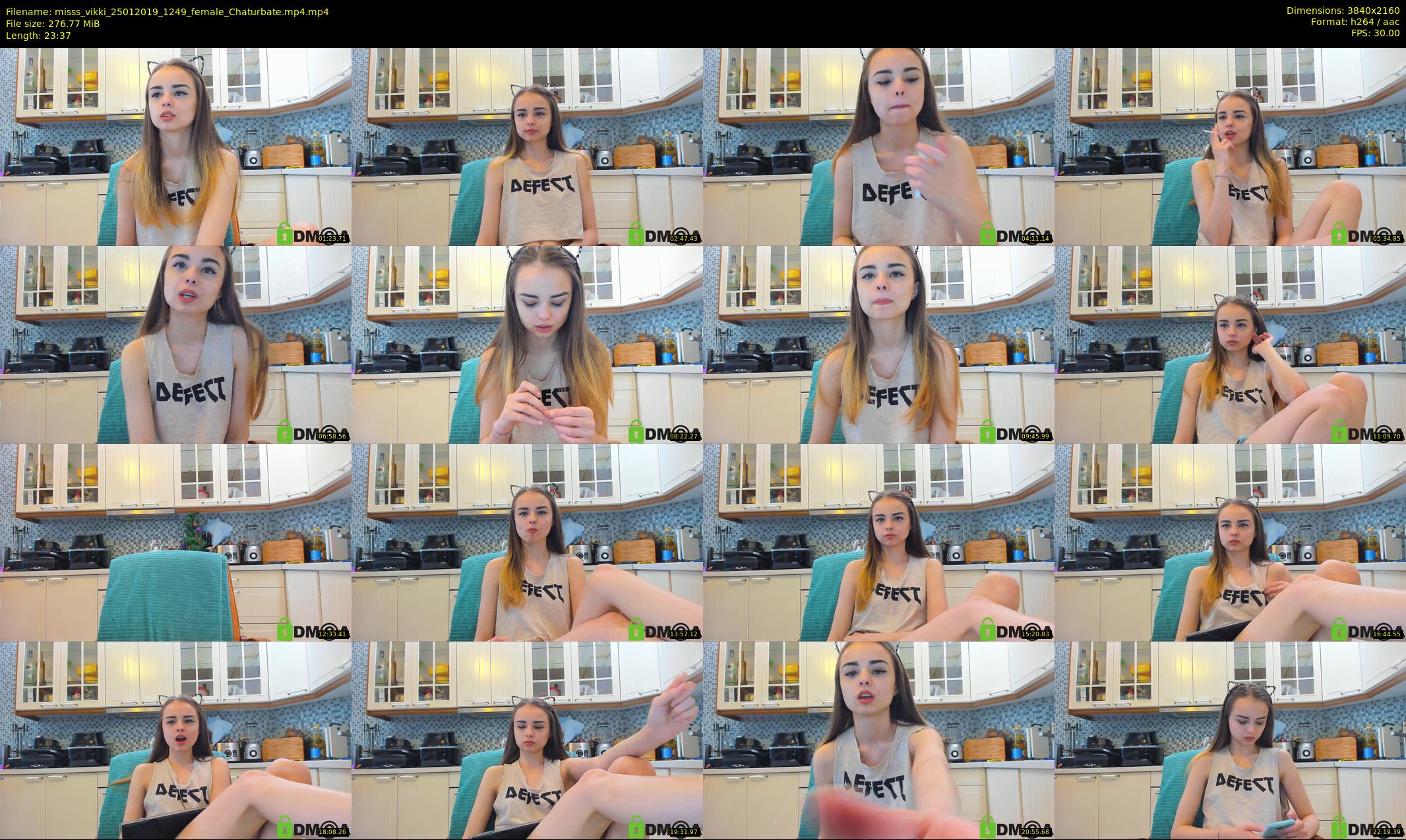 misss_vikki — 24 minute Chaturbate female cam show recording, 4K, Jan 25, 2019