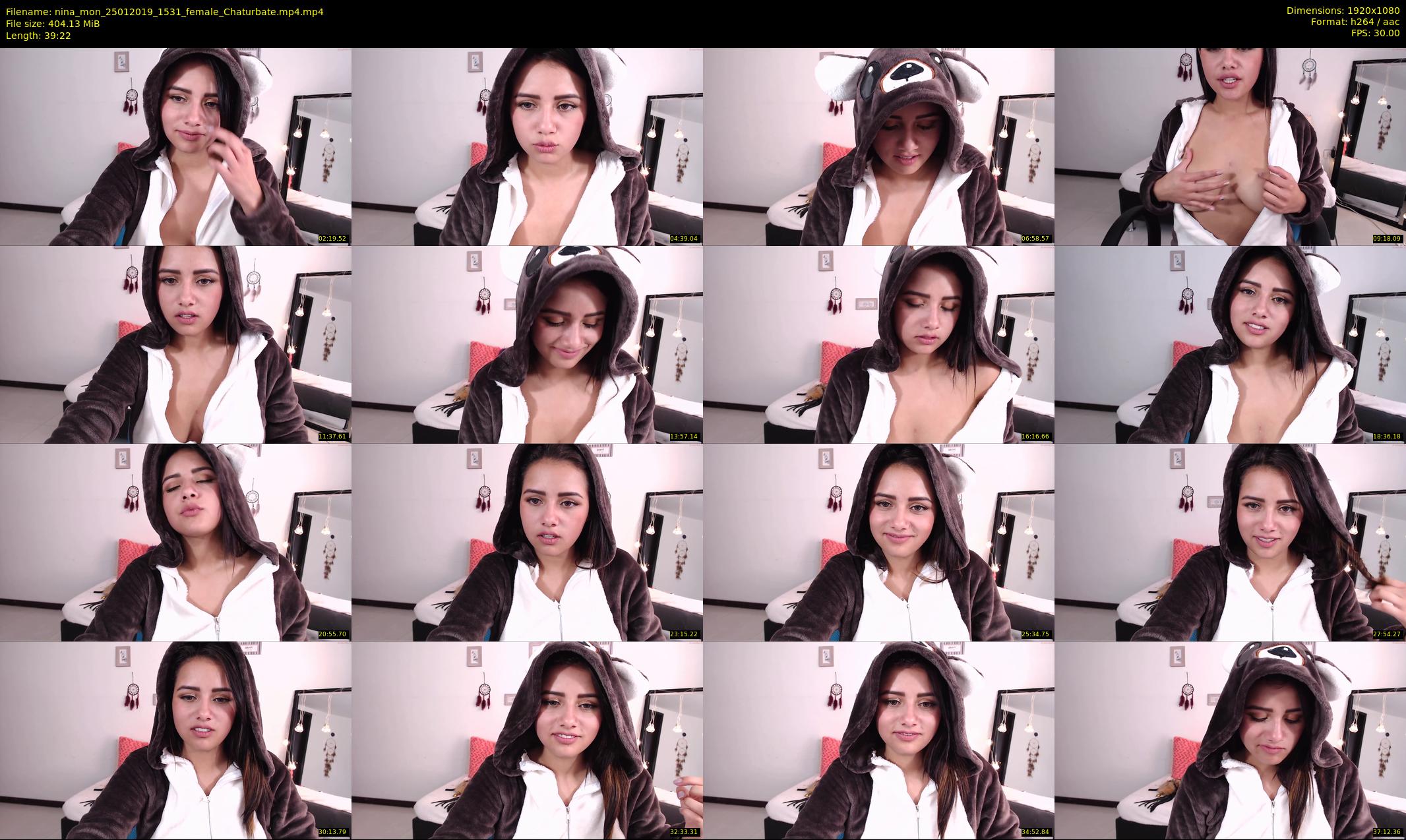 nina_mon — 40 minute Chaturbate female cam show recording, 1080p, Jan 25, 2019