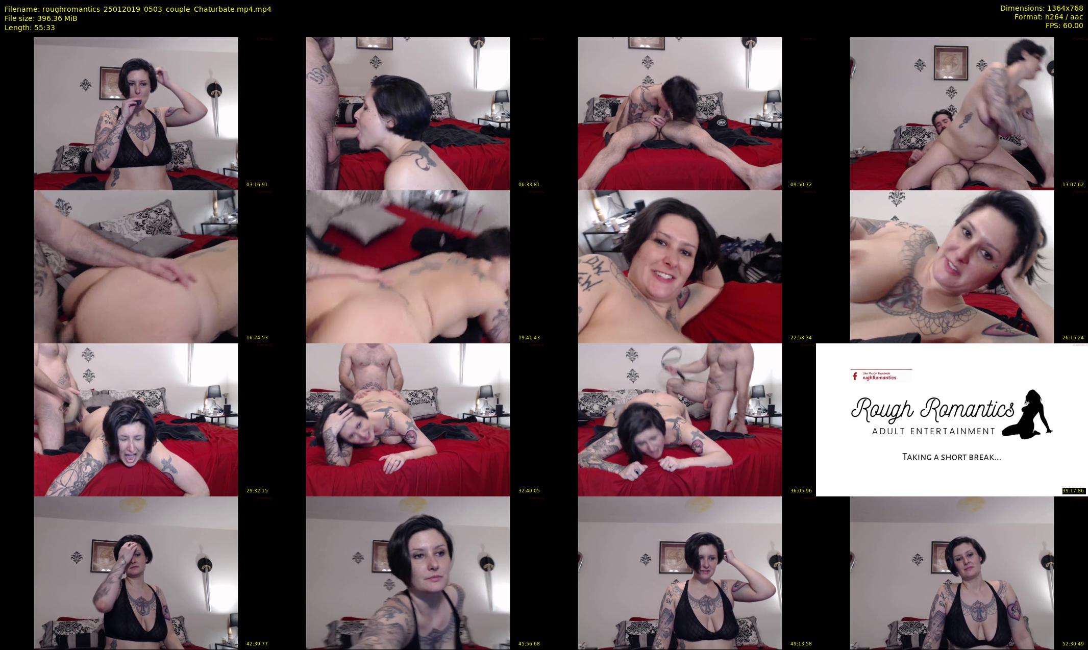 roughromantics — 56 minute Chaturbate couple cam show recording, 720p, Jan 25, 2019