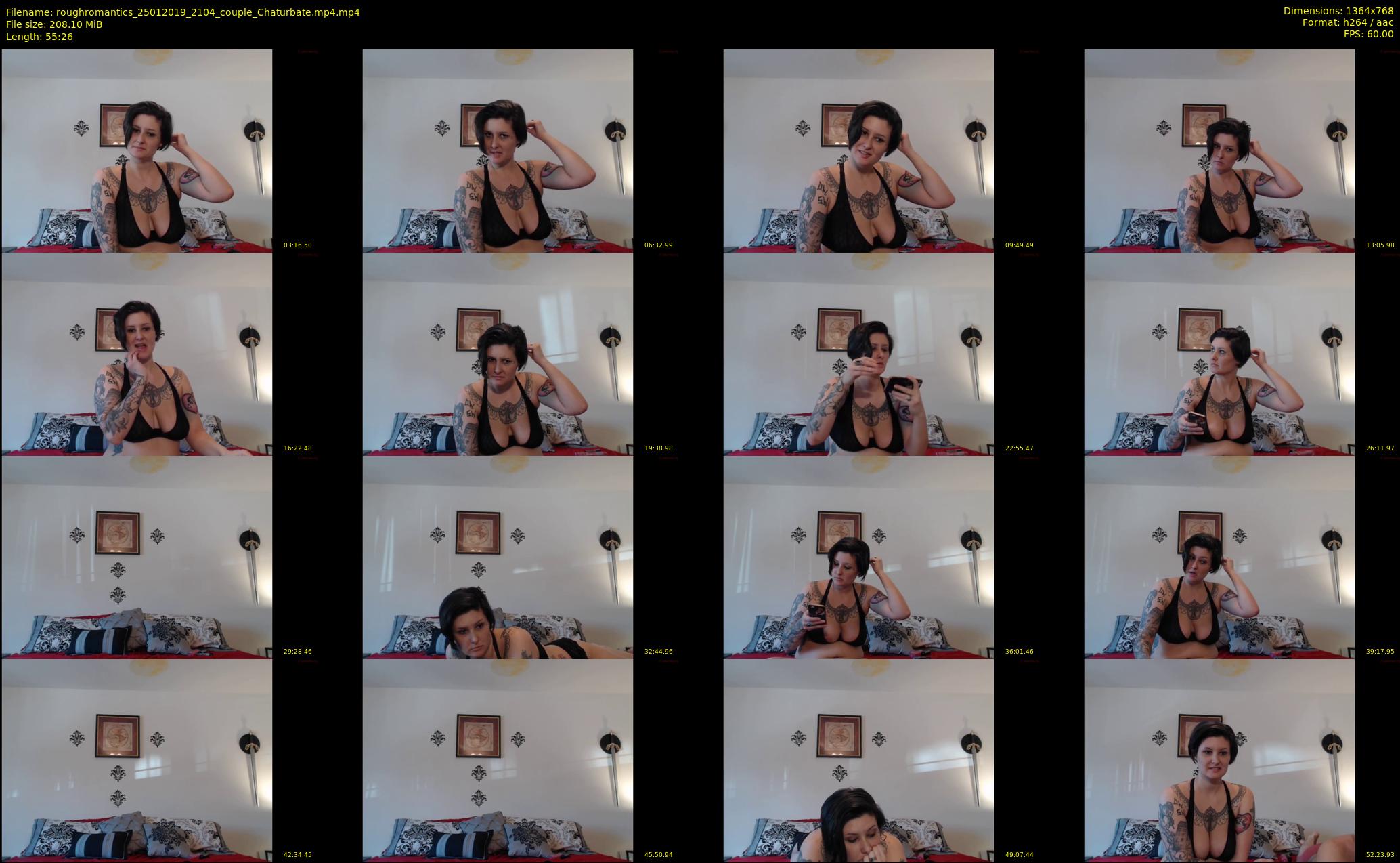 roughromantics — 56 minute Chaturbate couple cam show recording, 720p, Jan 25, 2019