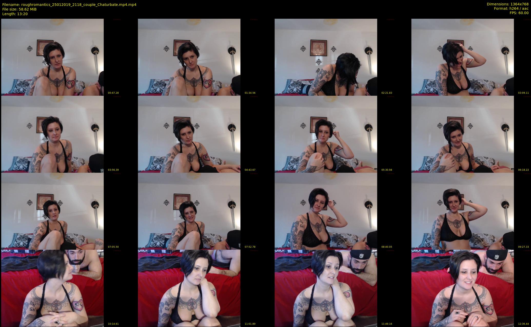 roughromantics — 14 minute Chaturbate couple cam show recording, 720p, Jan 25, 2019