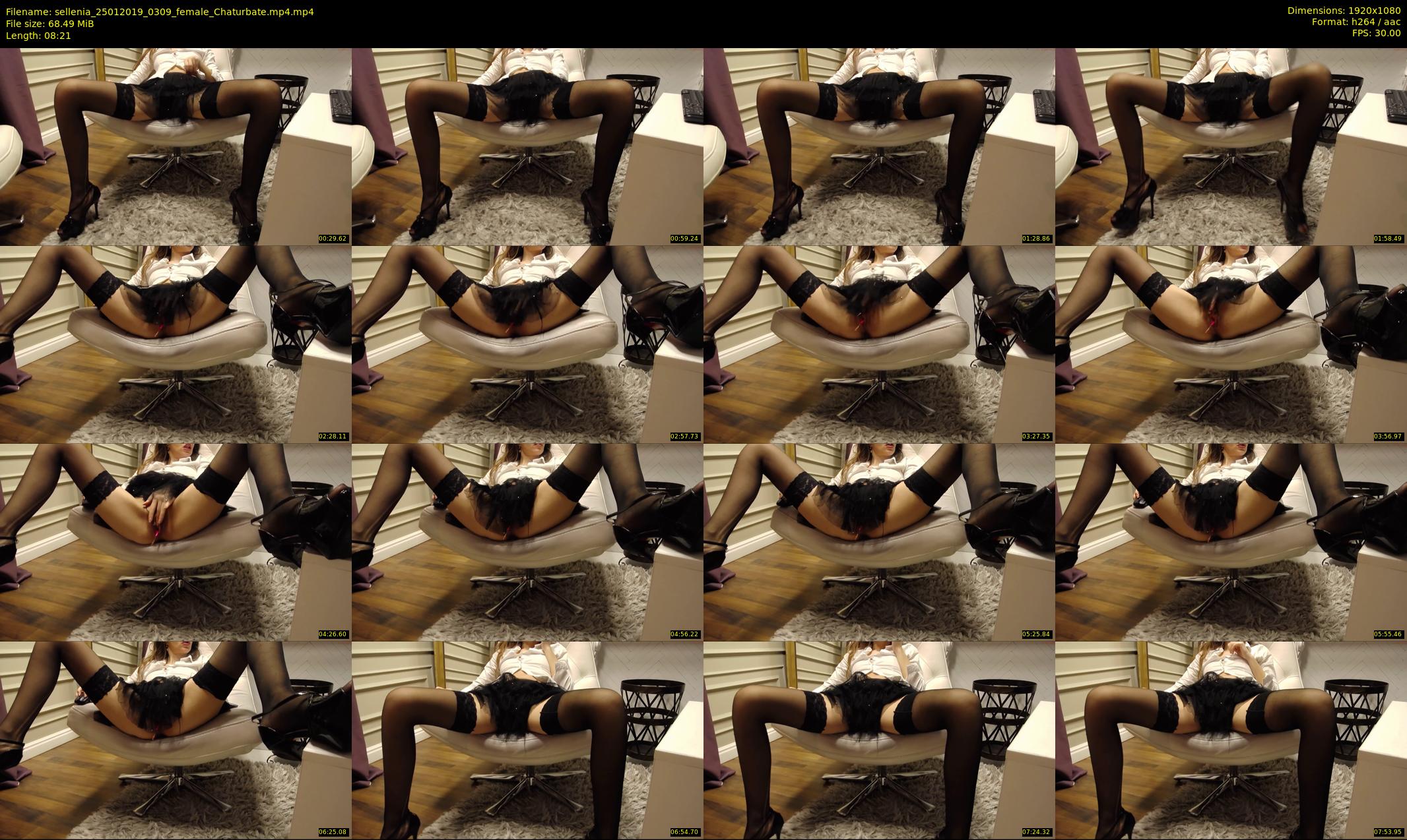sellenia — 9 minute Chaturbate female cam show recording, 1080p, Jan 25, 2019