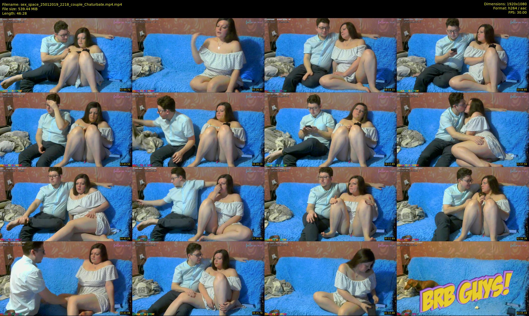 sex_space — 47 minute Chaturbate couple cam show recording, 1080p, Jan 25, 2019