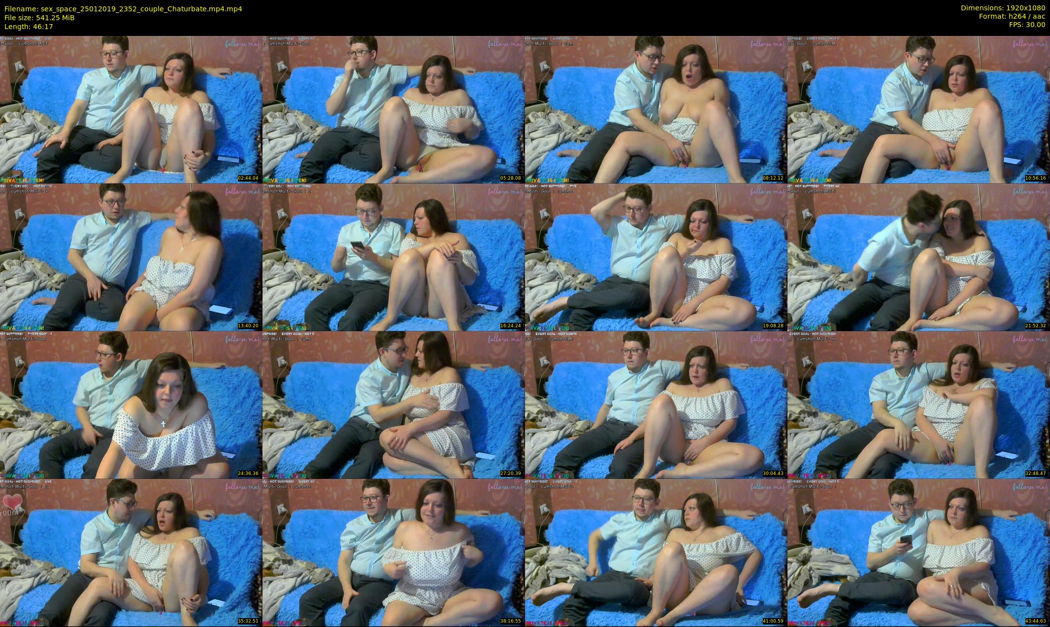 sex_space — 47 minute Chaturbate couple cam show recording, 1080p, Jan 25, 2019