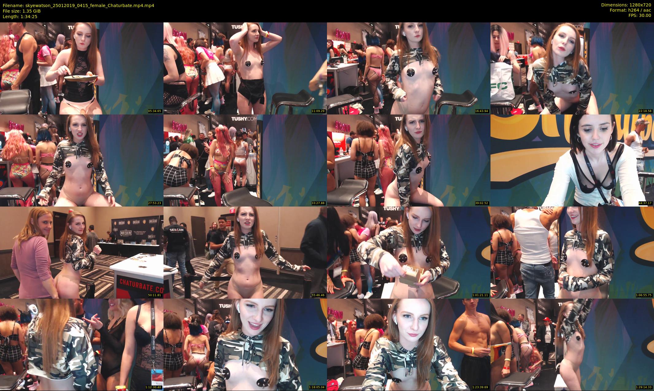 skyewatson — 95 minute Chaturbate female cam show recording, 720p, Jan 25, 2019