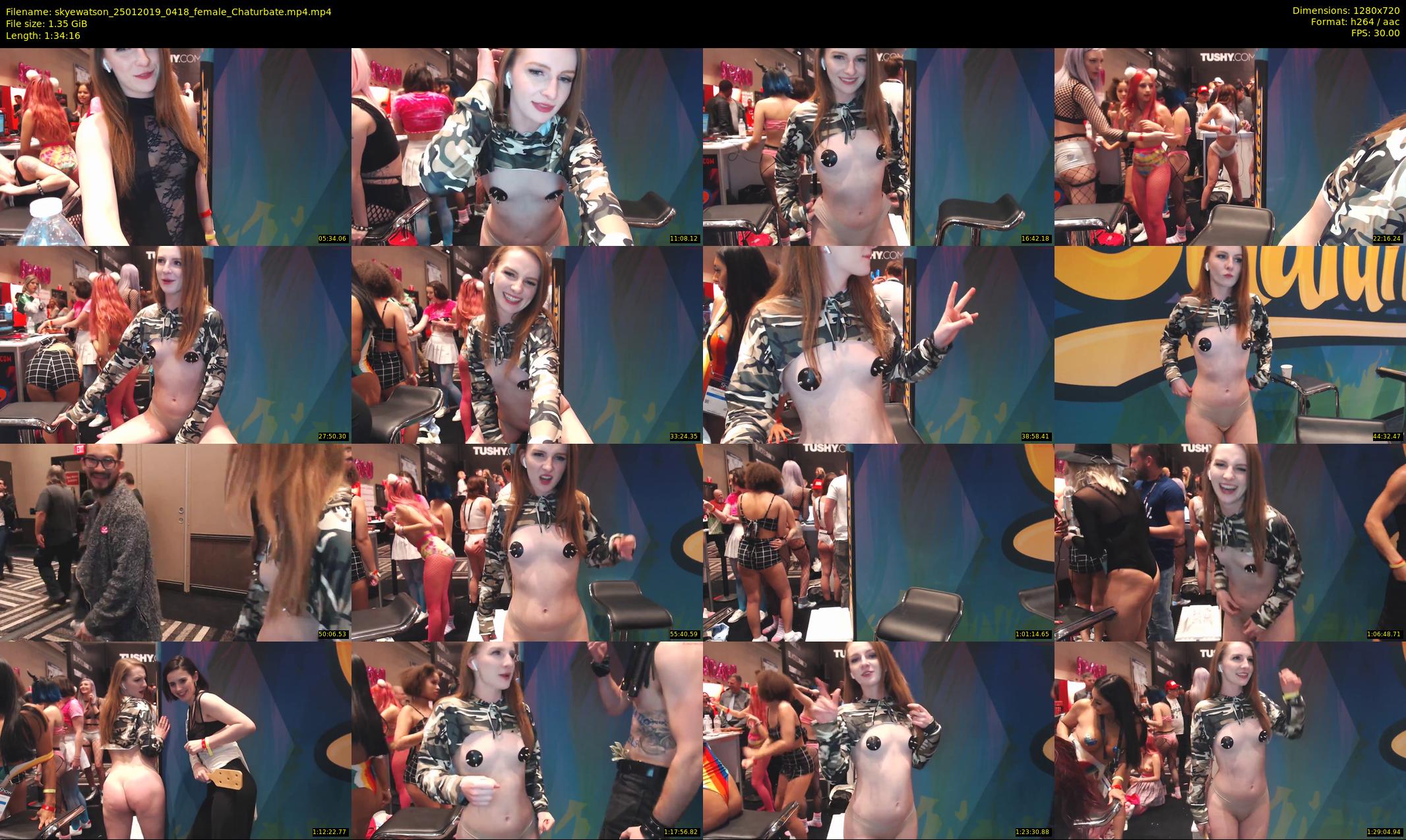 skyewatson — 95 minute Chaturbate female cam show recording, 720p, Jan 25, 2019
