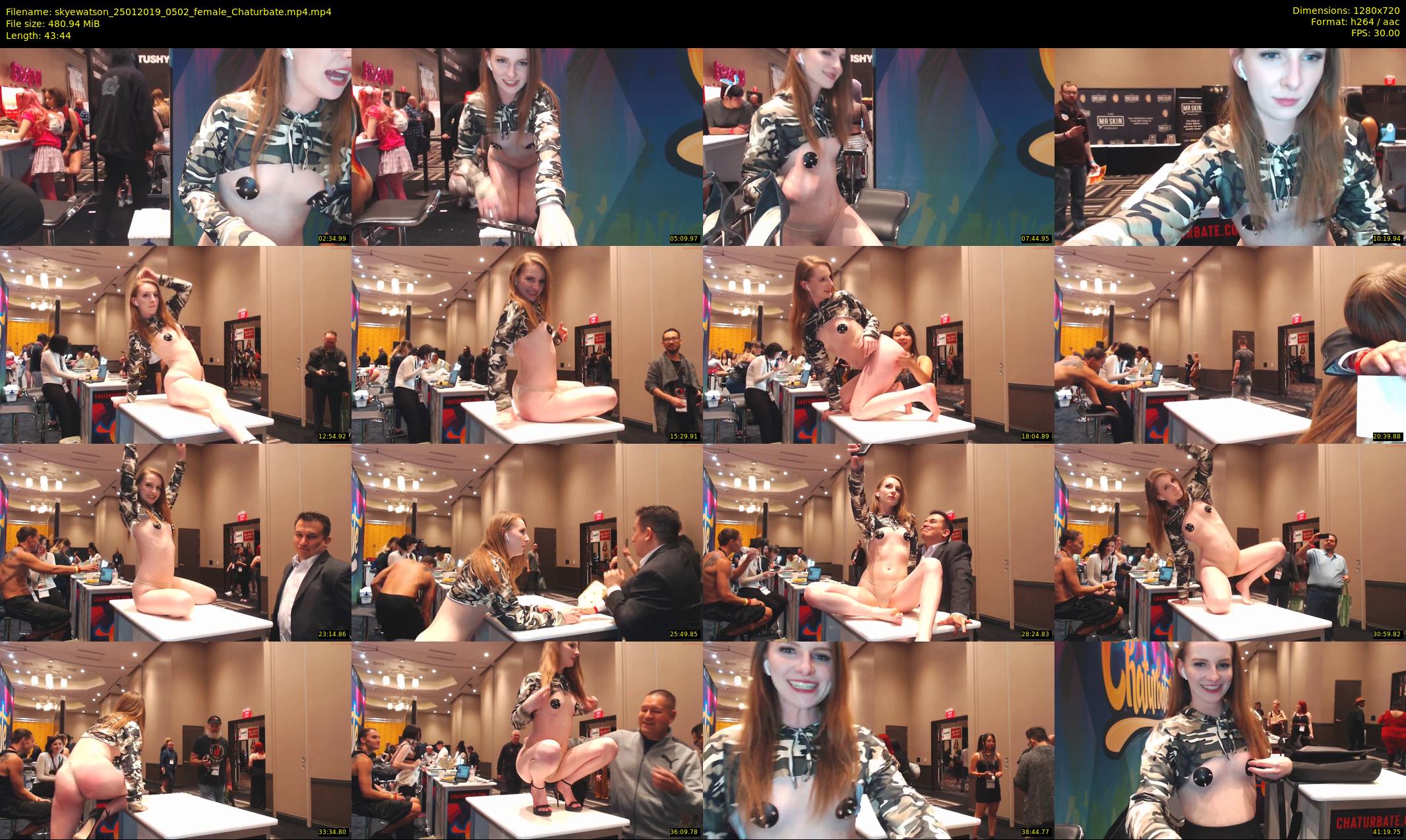 skyewatson — 44 minute Chaturbate female cam show recording, 720p, Jan 25, 2019