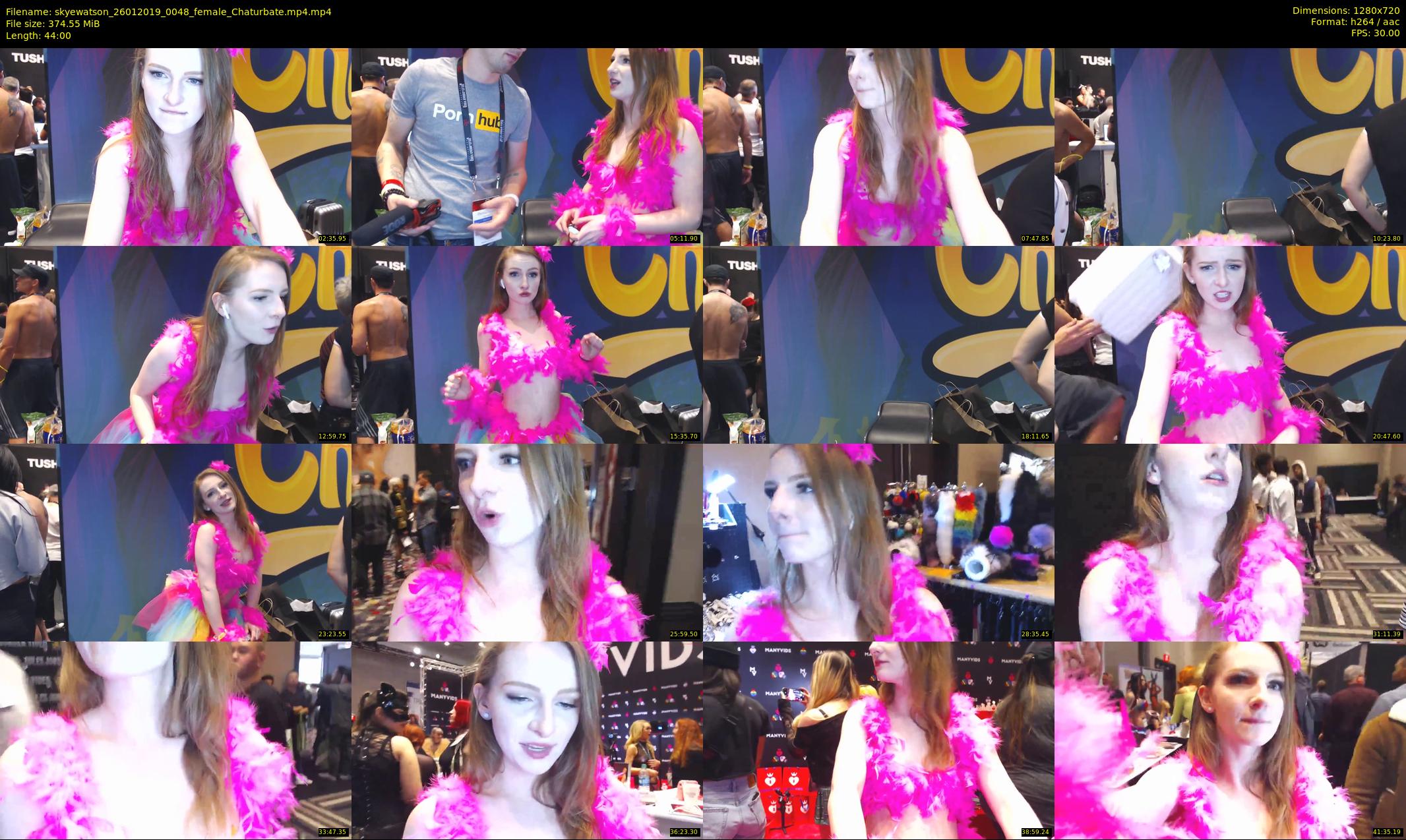skyewatson — 44 minute Chaturbate female cam show recording, 720p, Jan 26, 2019