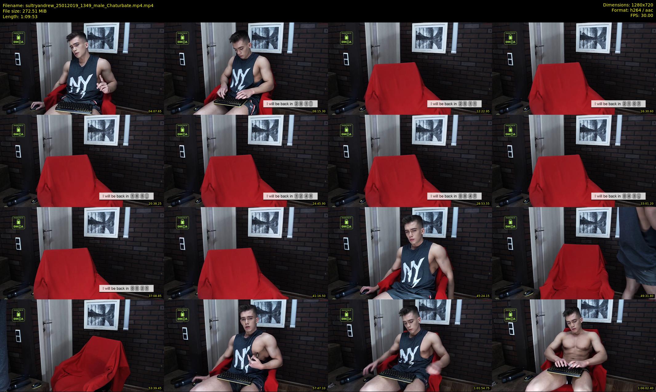 sultryandrew — 70 minute Chaturbate male cam show recording, 720p, Jan 25, 2019