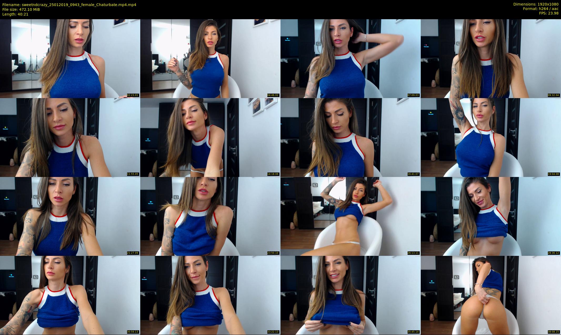 sweetndcrazy — 41 minute Chaturbate female cam show recording, 1080p, Jan 25, 2019