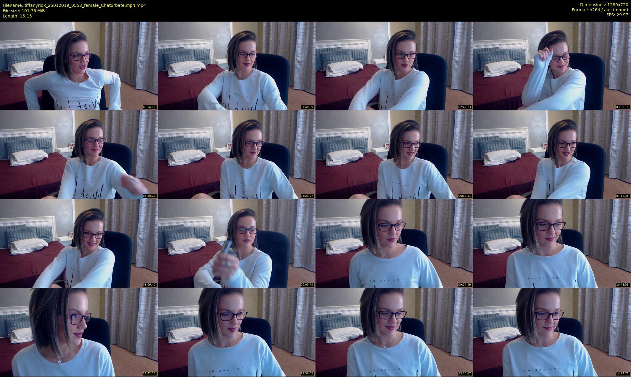 tiffanyriox — 16 minute Chaturbate female cam show recording, 720p, Jan 25, 2019