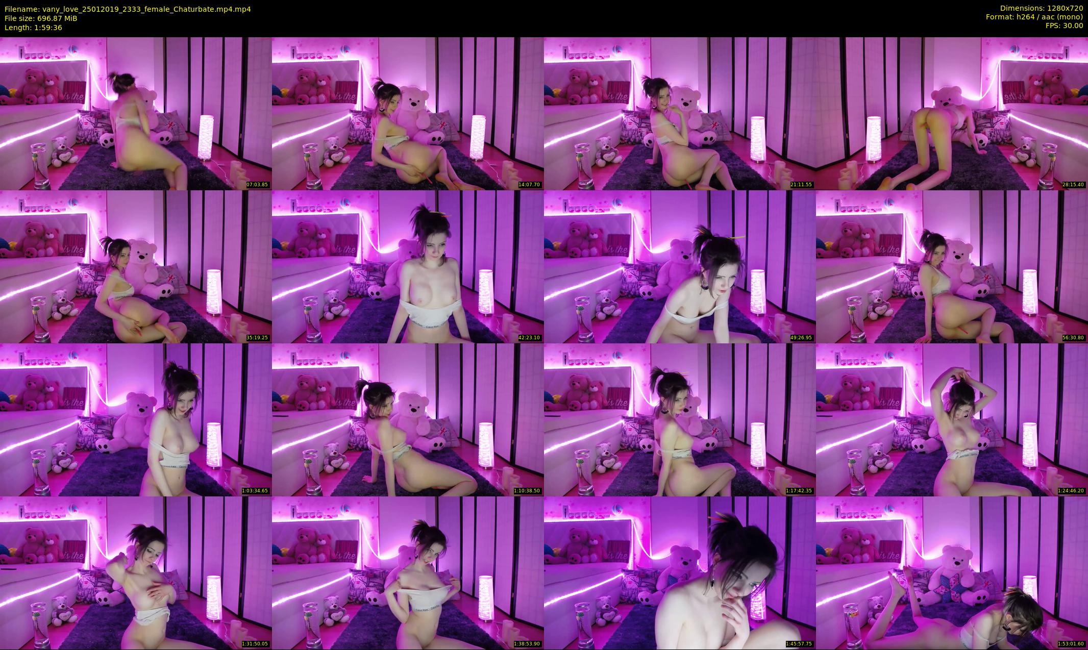 vany_love — 120 minute Chaturbate female cam show recording, 720p, Jan 25, 2019