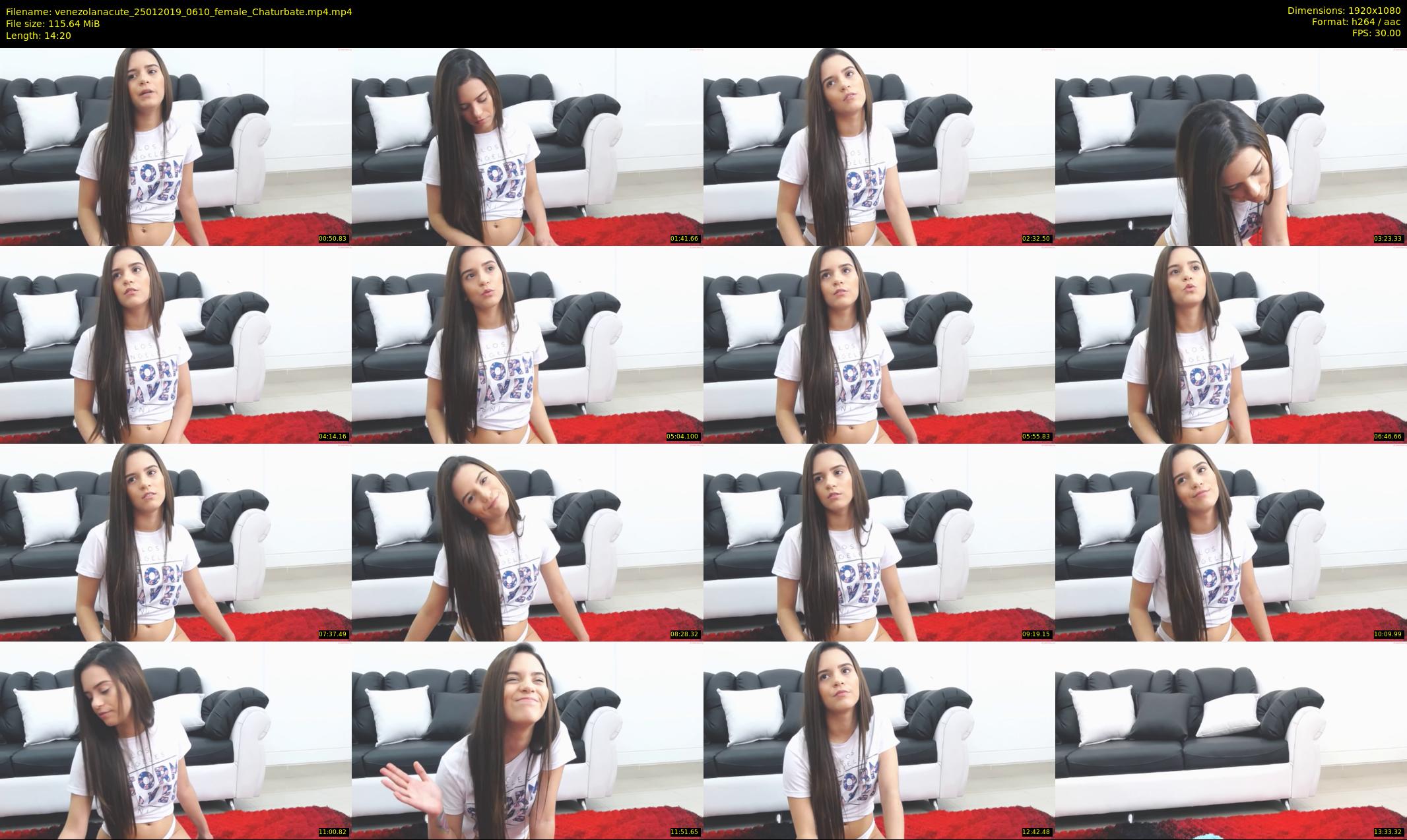 venezolanacute — 15 minute Chaturbate female cam show recording, 1080p, Jan 25, 2019