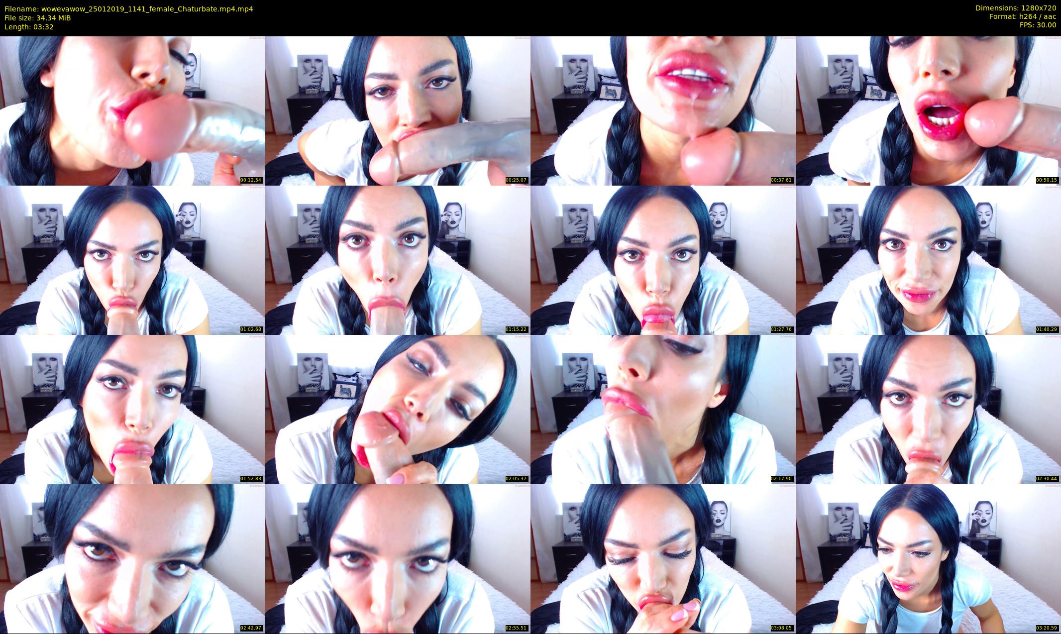 wowevawow — 4 minute Chaturbate female cam show recording, 720p, Jan 25, 2019