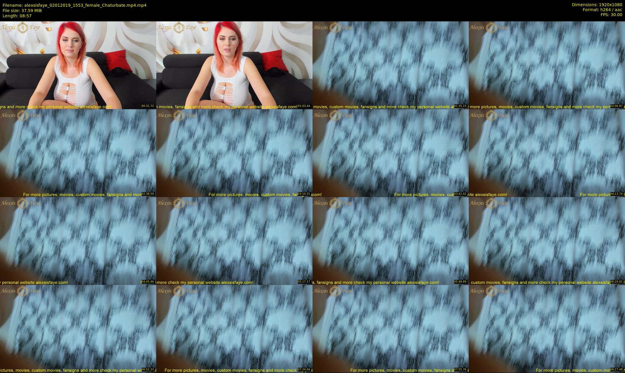 alexsisfaye — 9 minute Chaturbate female cam show recording, 1080p, Jan 2, 2019