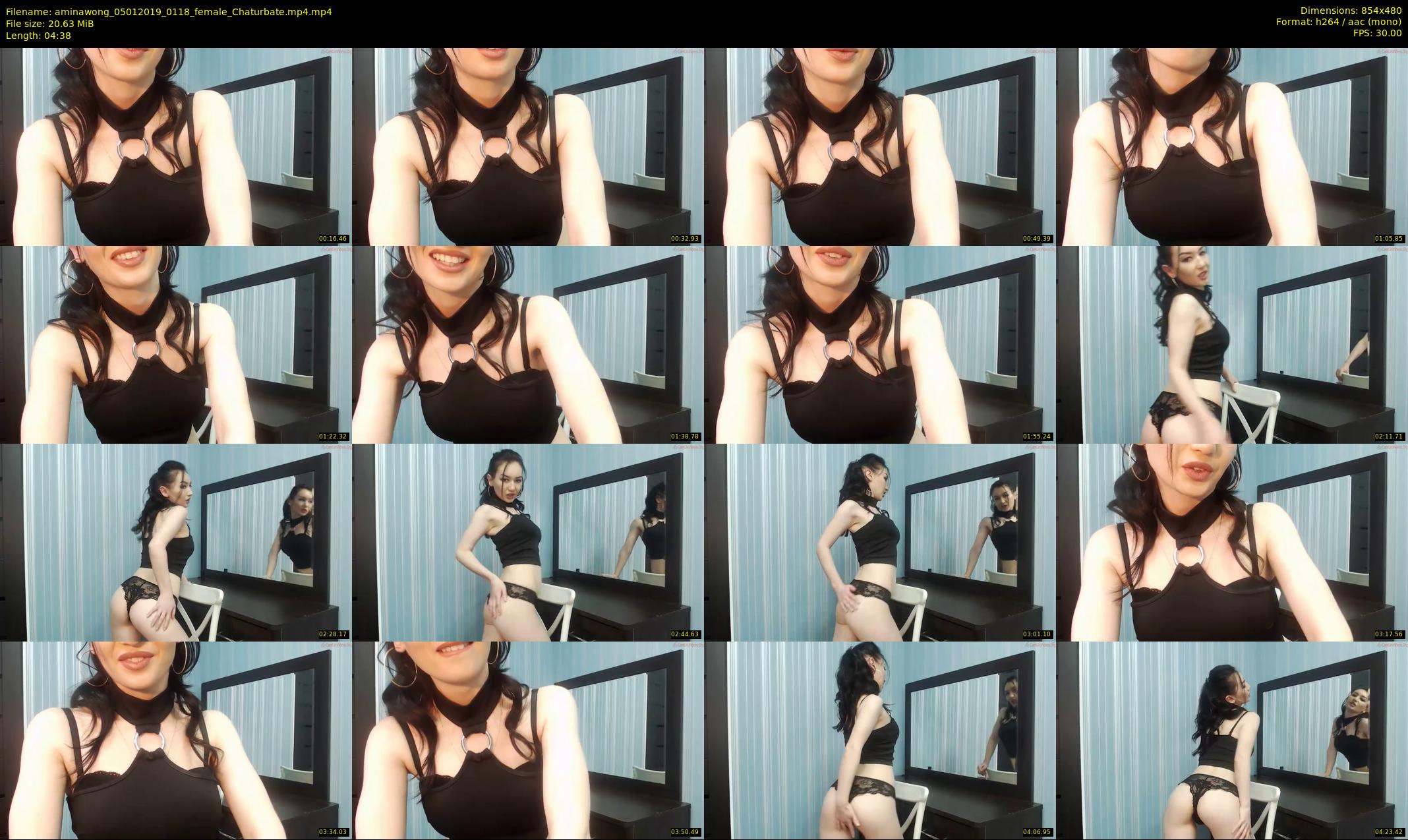 aminawong — 5 minute Chaturbate female cam show recording, 480p, Jan 5, 2019