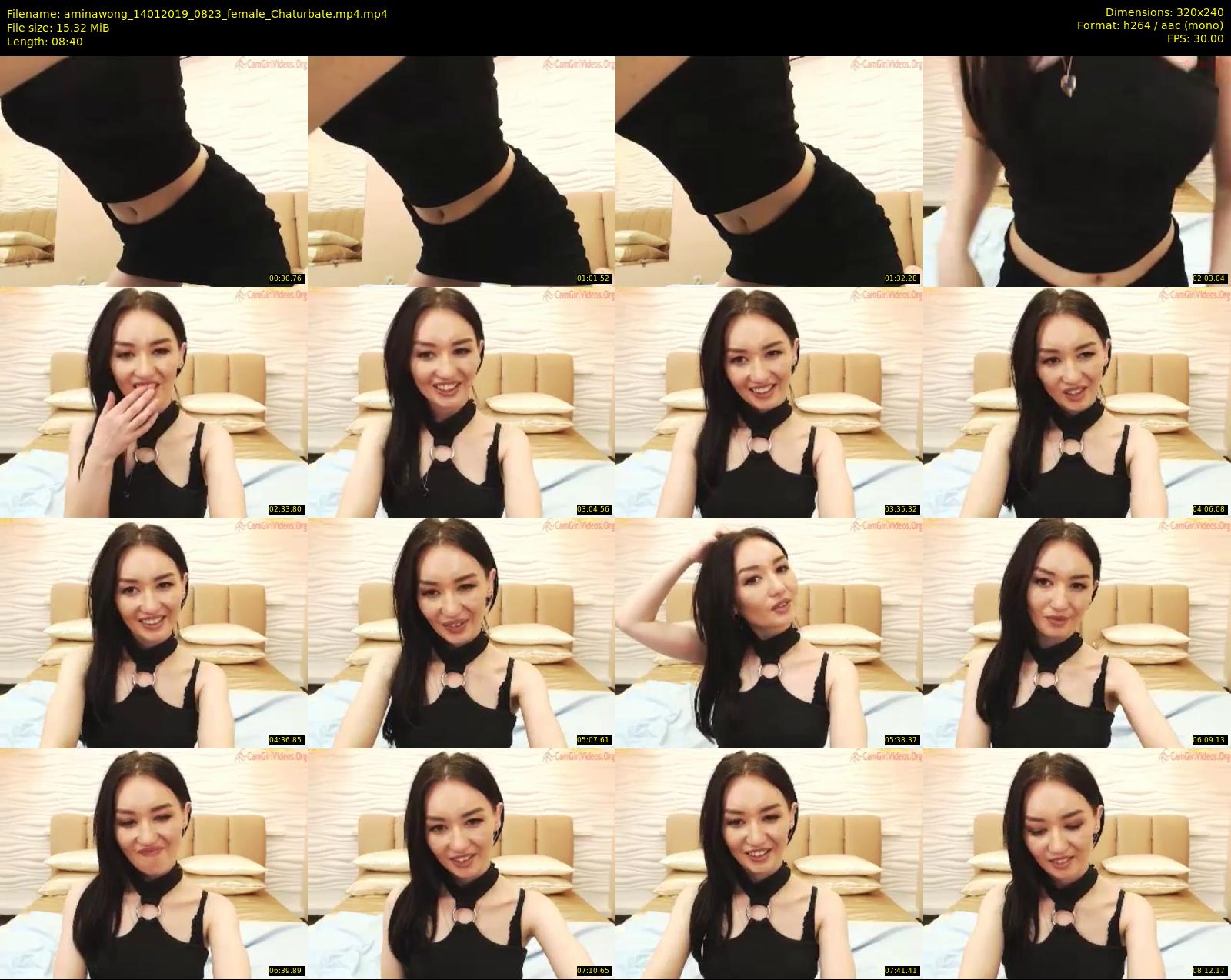 aminawong — 9 minute Chaturbate female cam show recording, SD, Jan 14, 2019