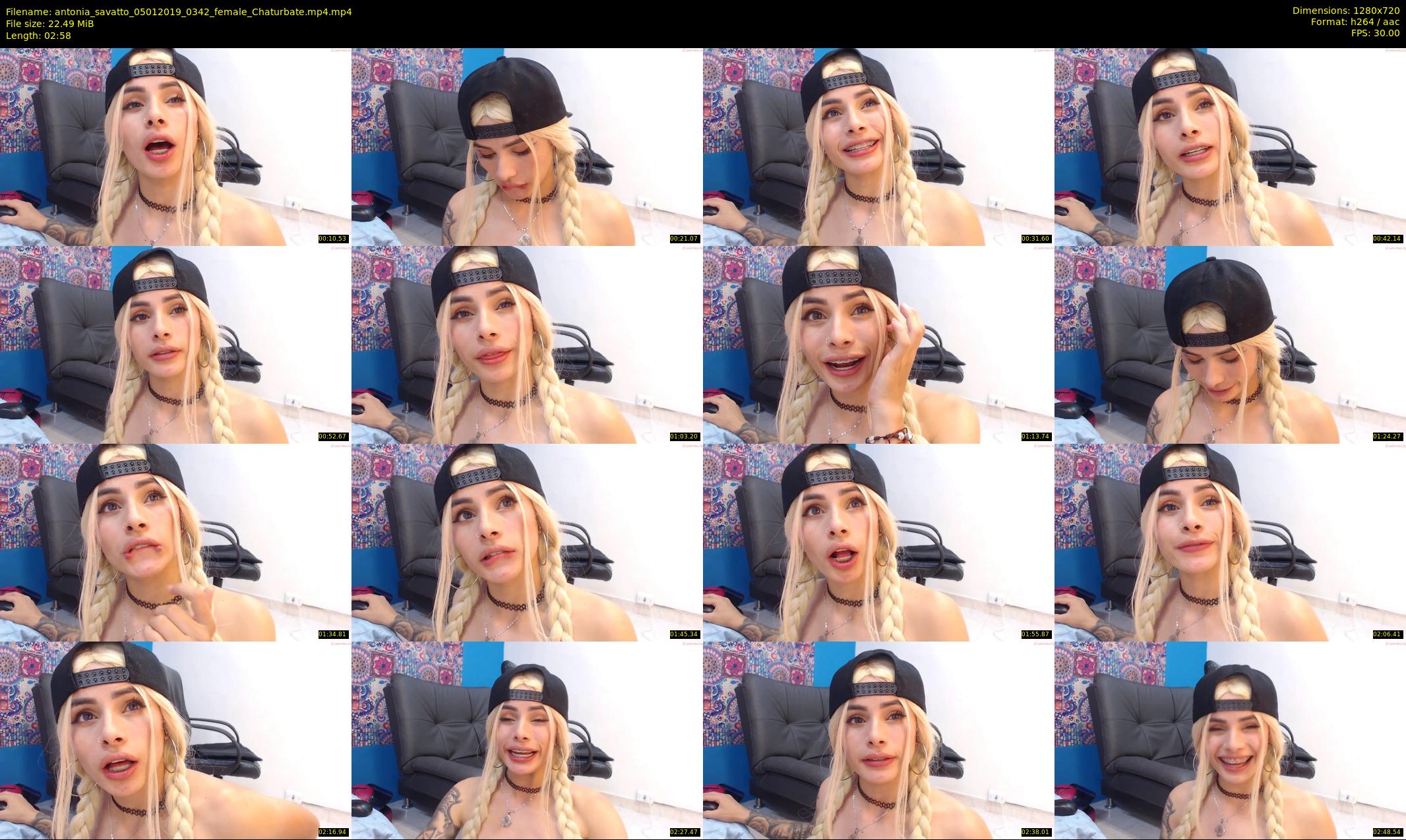 antonia_savatto — 3 minute Chaturbate female cam show recording, 720p, Jan 5, 2019