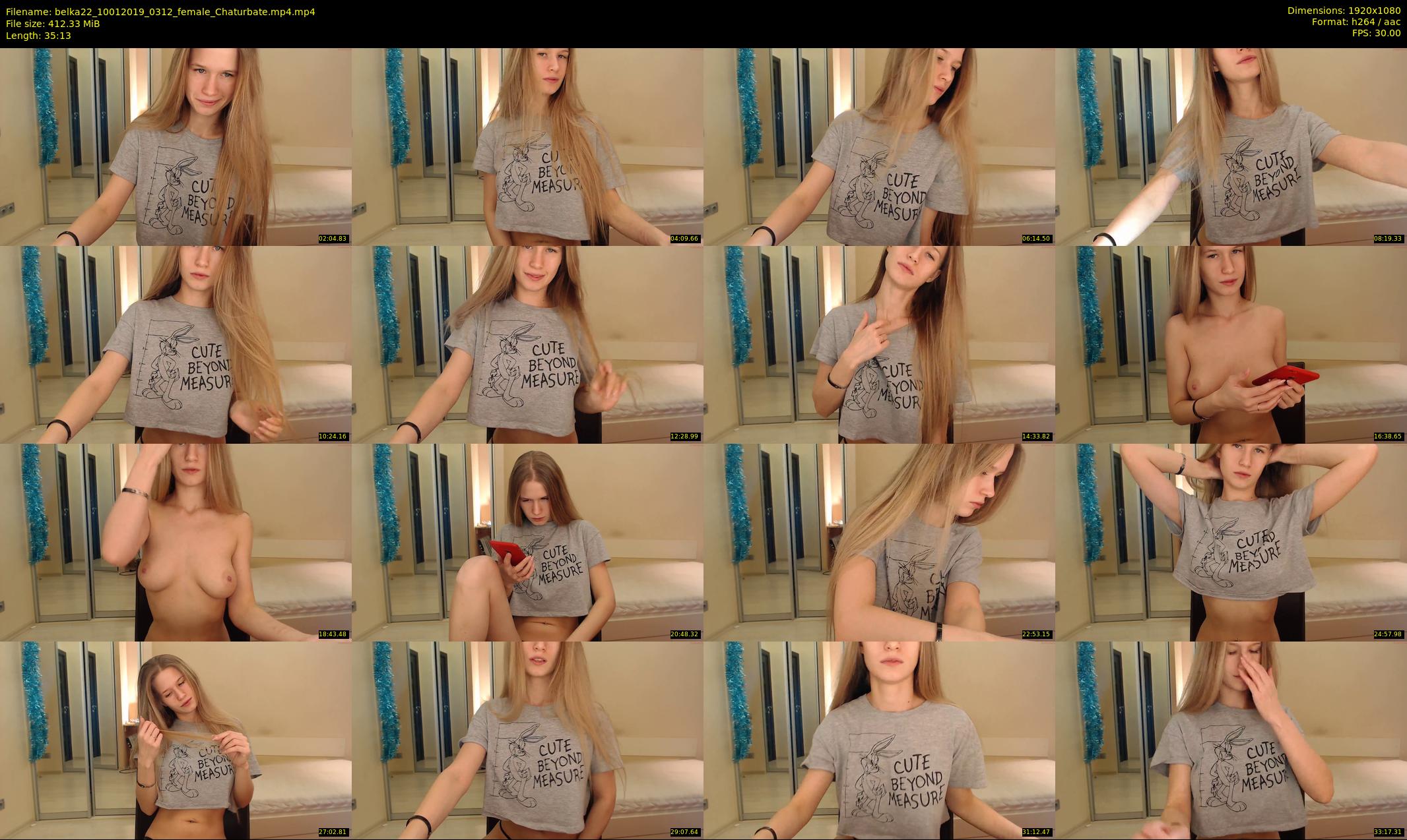 belka22 — 36 minute Chaturbate female cam show recording, 1080p, Jan 10, 2019
