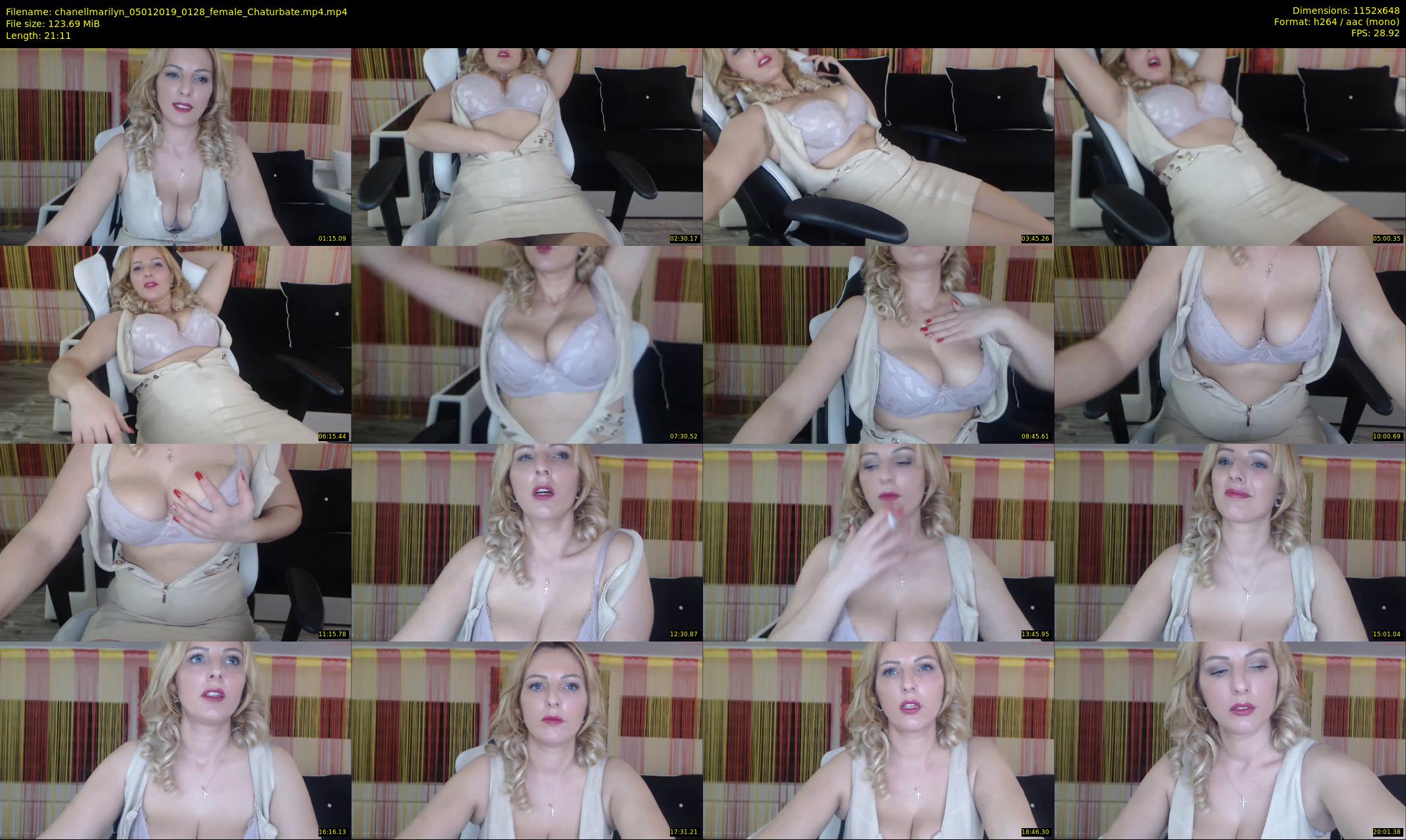 chanellmarilyn — 22 minute Chaturbate female cam show recording, 480p, Jan 5, 2019