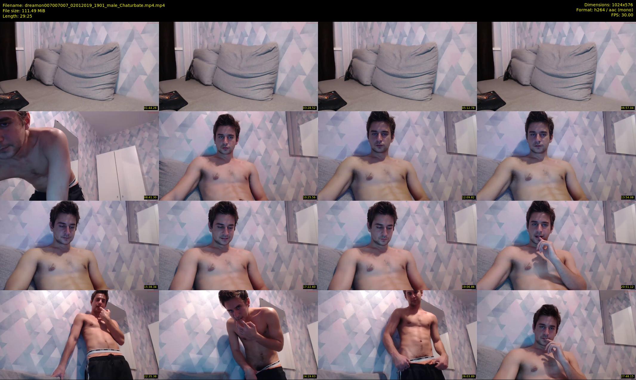 dreamon007007007 — 30 minute Chaturbate male cam show recording, 480p, Jan 2, 2019