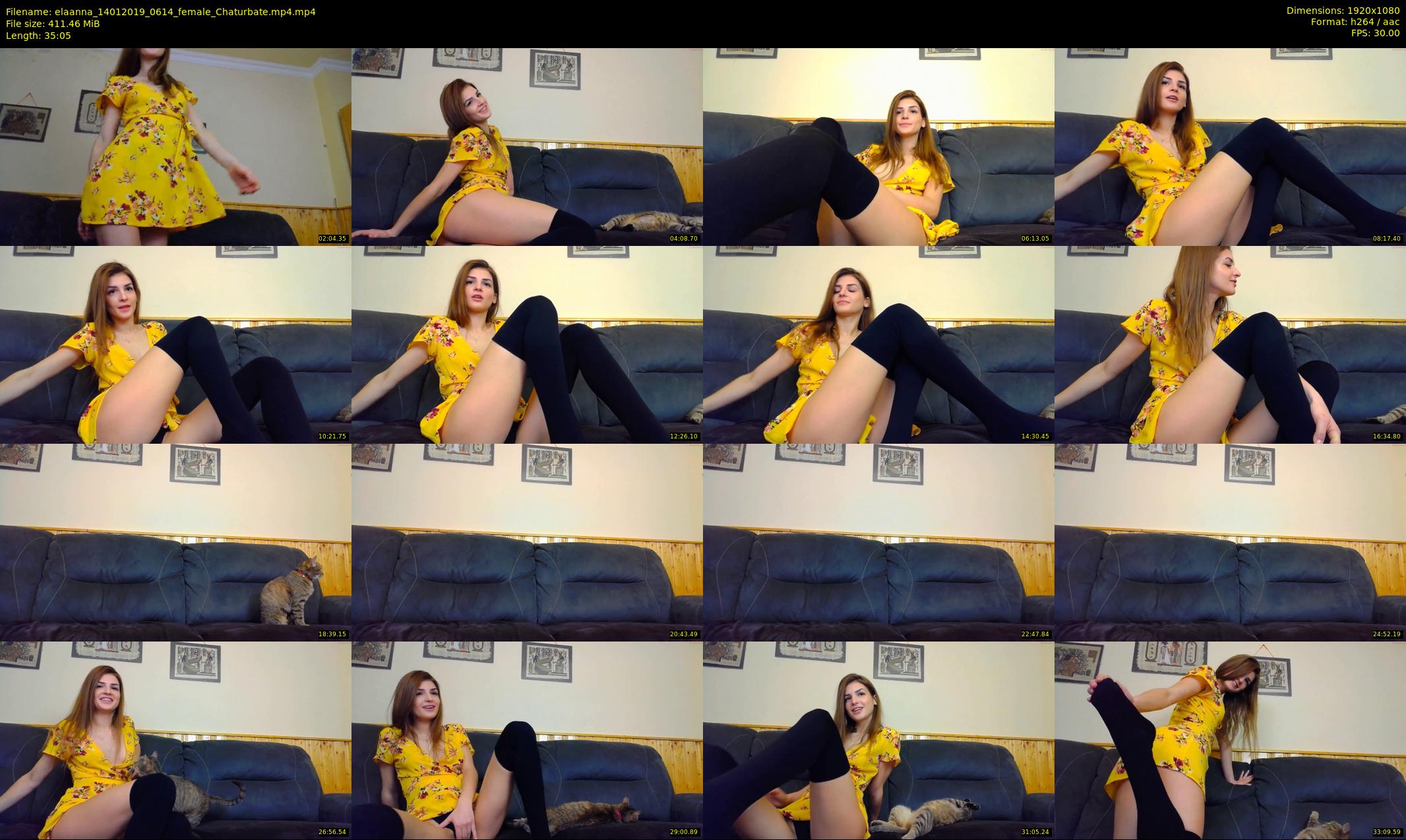elaanna — 36 minute Chaturbate female cam show recording, 1080p, Jan 14, 2019