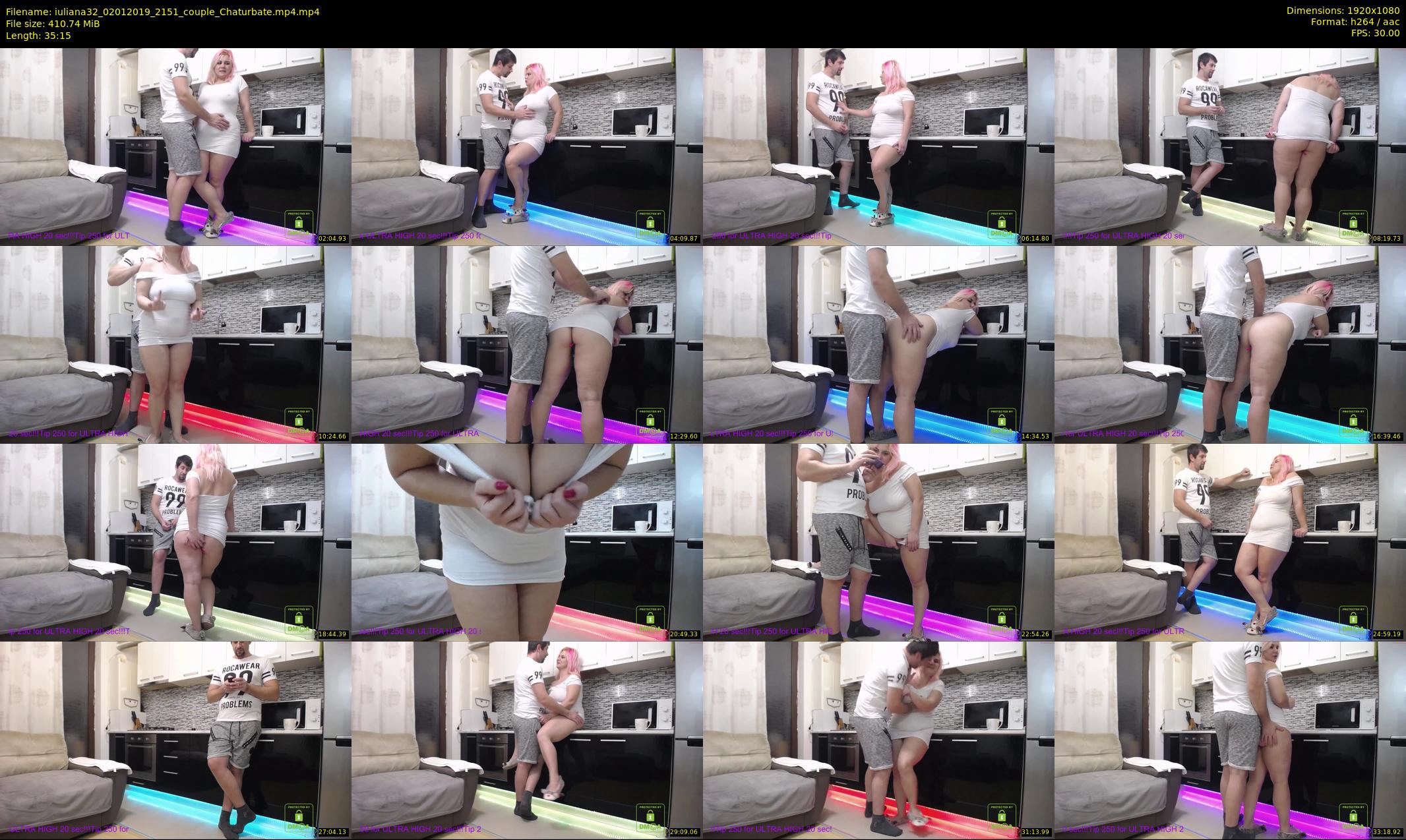 iuliana32 — 36 minute Chaturbate couple cam show recording, 1080p, Jan 2, 2019