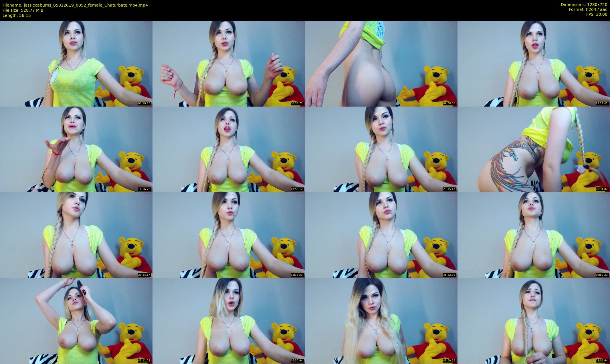 jessiccaburns — 57 minute Chaturbate female cam show recording, 720p, Jan 5, 2019