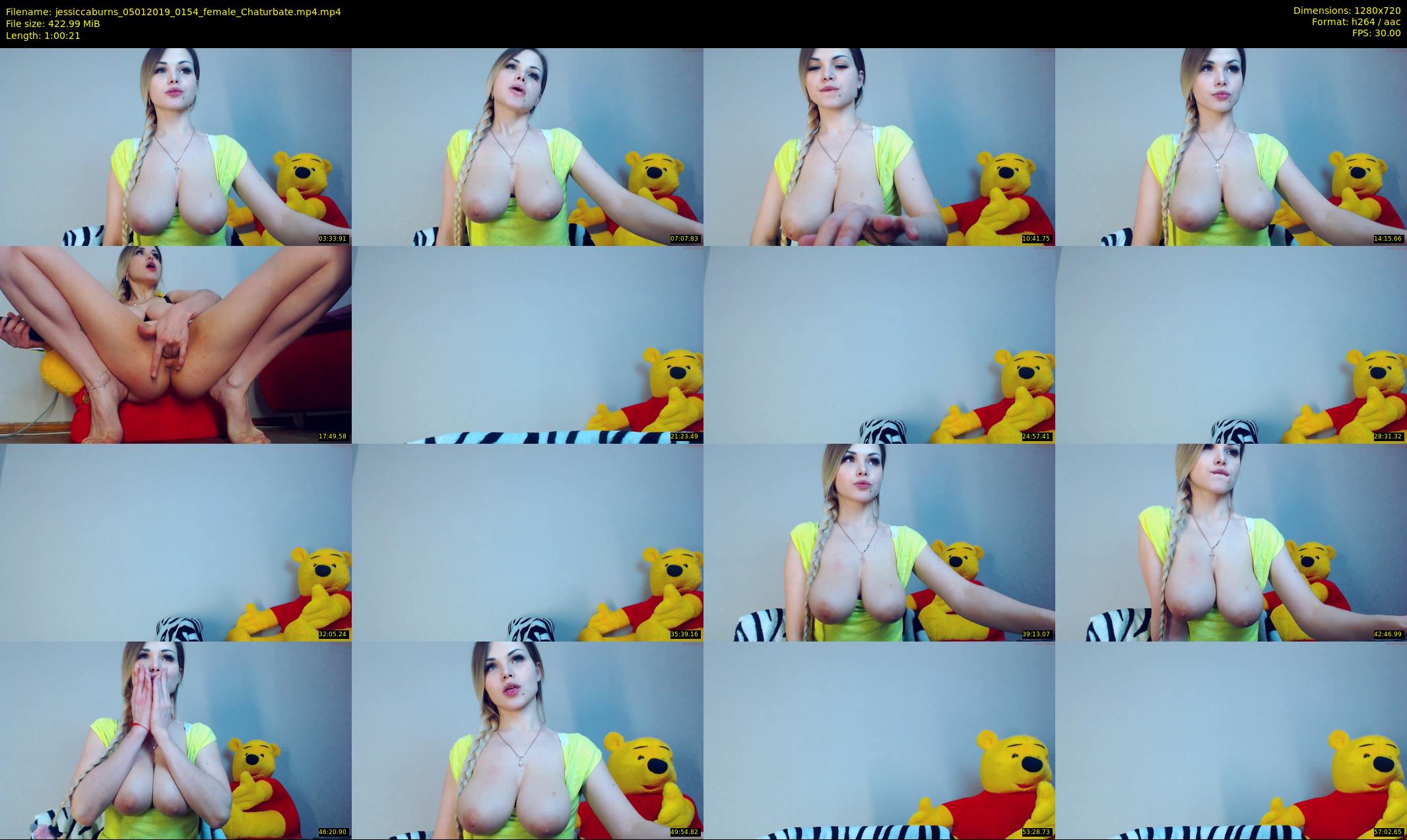 jessiccaburns — 61 minute Chaturbate female cam show recording, 720p, Jan 5, 2019