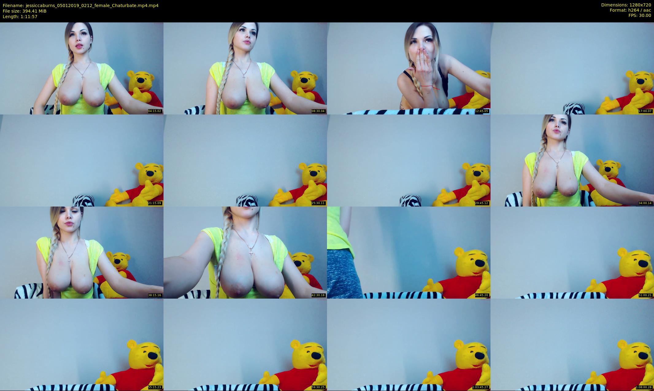 jessiccaburns — 72 minute Chaturbate female cam show recording, 720p, Jan 5, 2019