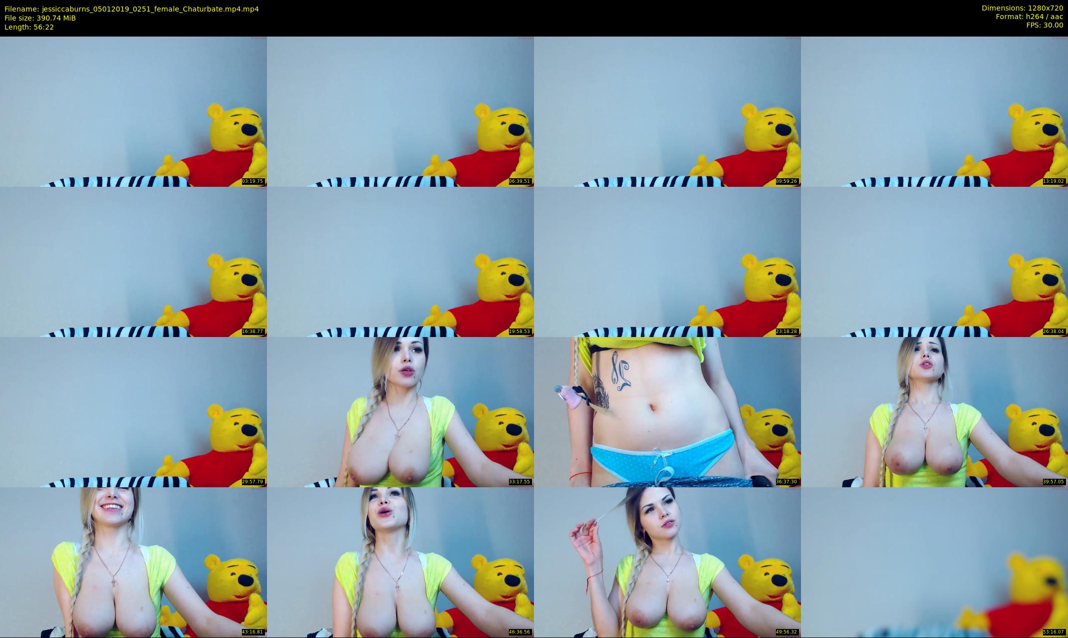 jessiccaburns — 57 minute Chaturbate female cam show recording, 720p, Jan 5, 2019