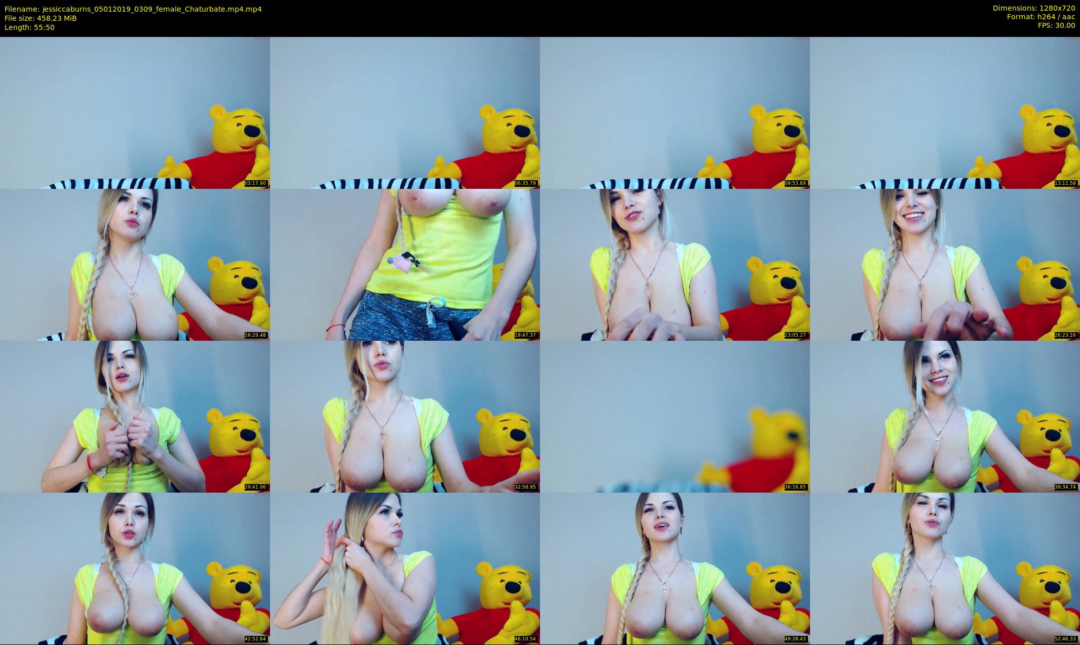 jessiccaburns — 56 minute Chaturbate female cam show recording, 720p, Jan 5, 2019