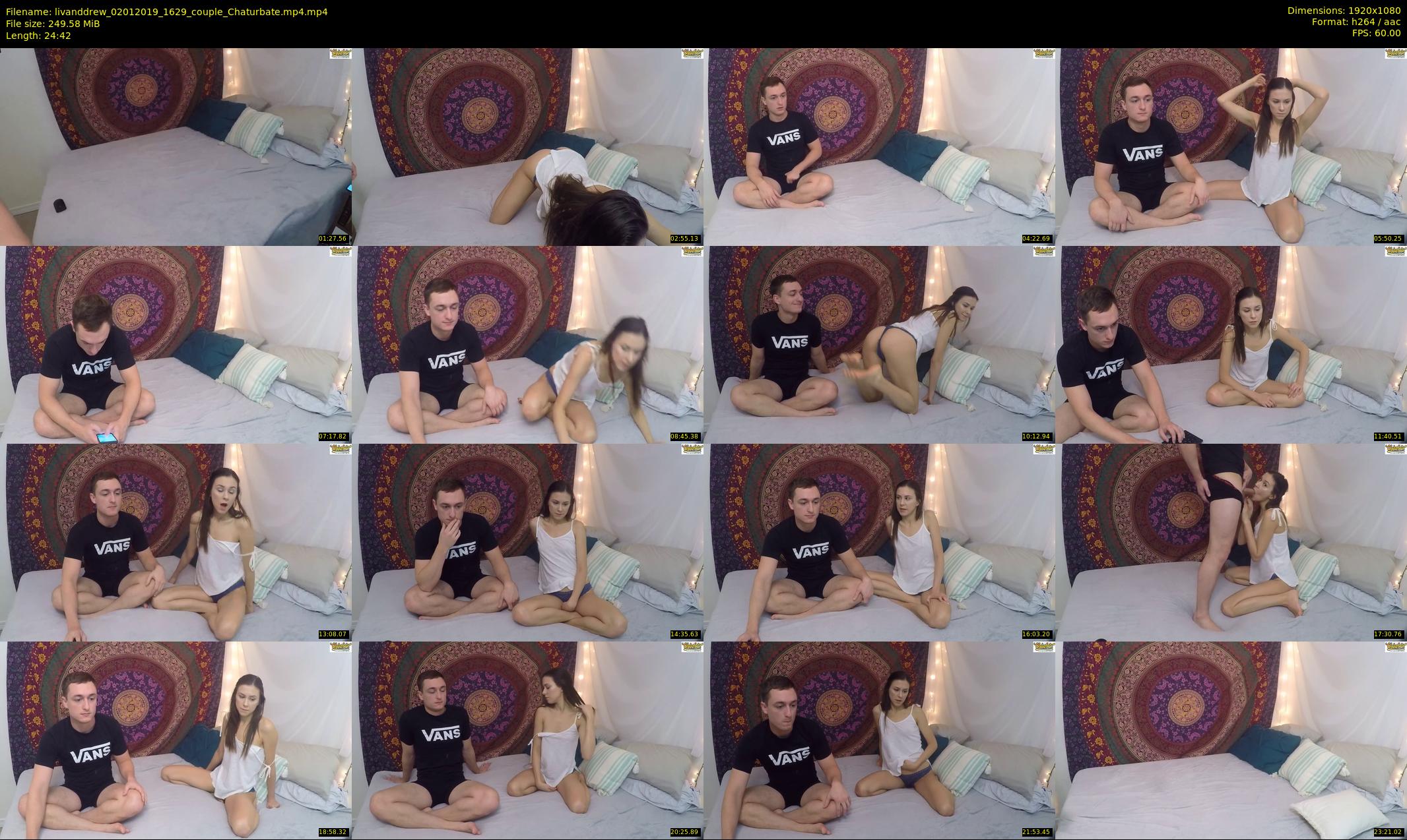 livanddrew — 25 minute Chaturbate couple cam show recording, 1080p, Jan 2, 2019