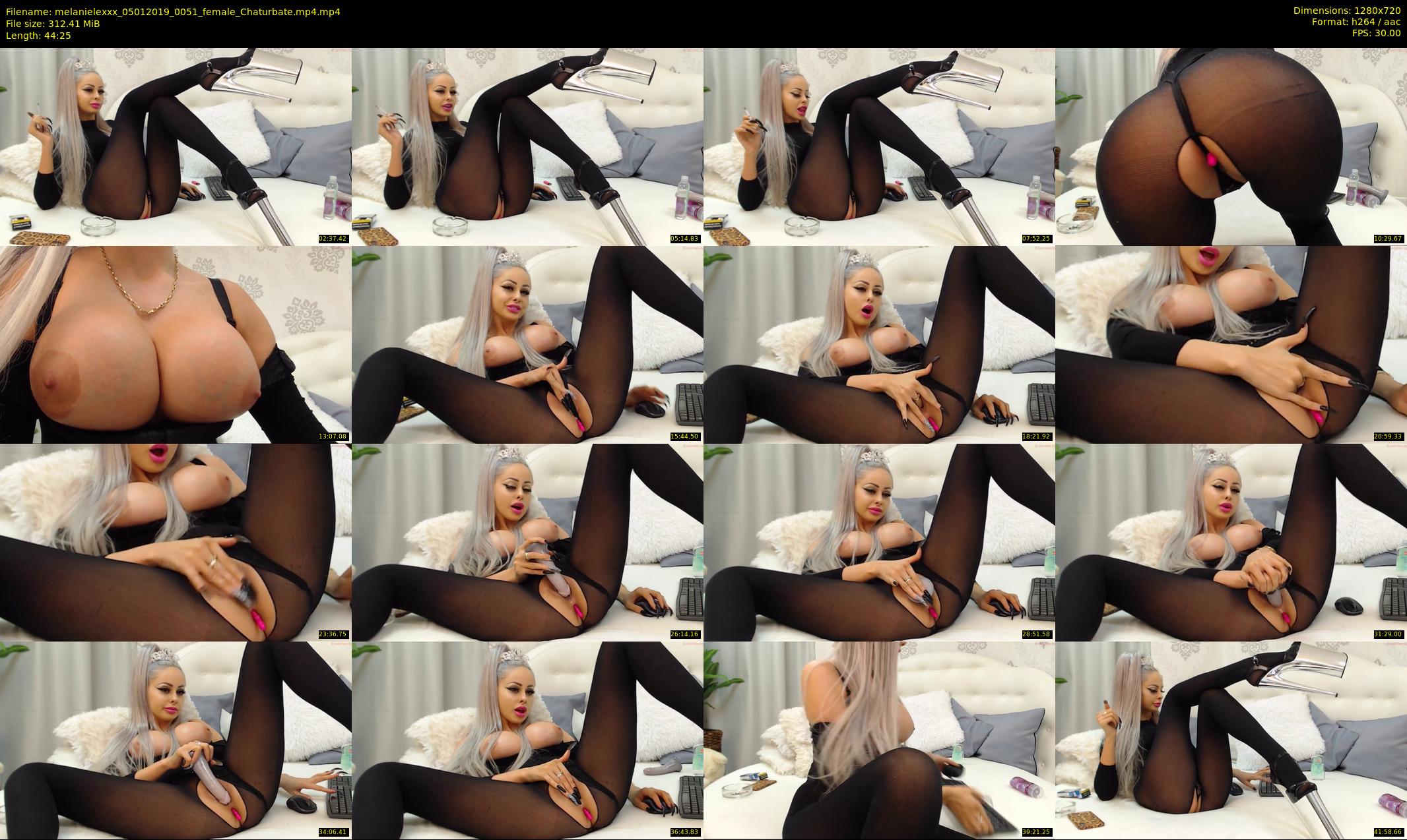 melanielexxx — 45 minute Chaturbate female cam show recording, 720p, Jan 5, 2019