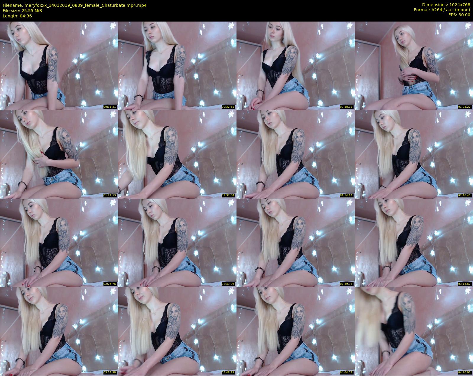 meryfoxxx — 5 minute Chaturbate female cam show recording, 720p, Jan 14, 2019