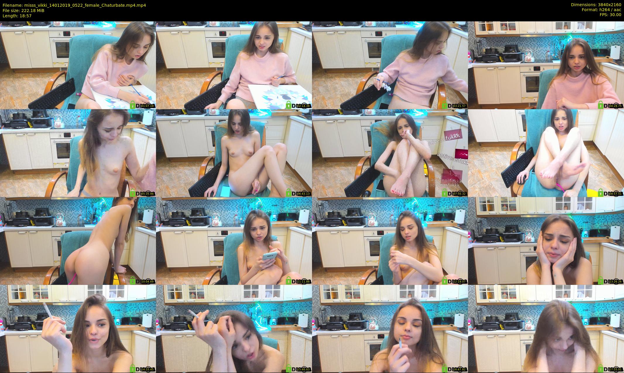 misss_vikki — 19 minute Chaturbate female cam show recording, 4K, Jan 14, 2019