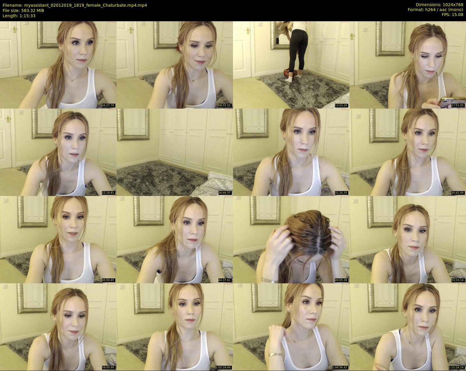 myassistant — 76 minute Chaturbate female cam show recording, 720p, Jan 2, 2019
