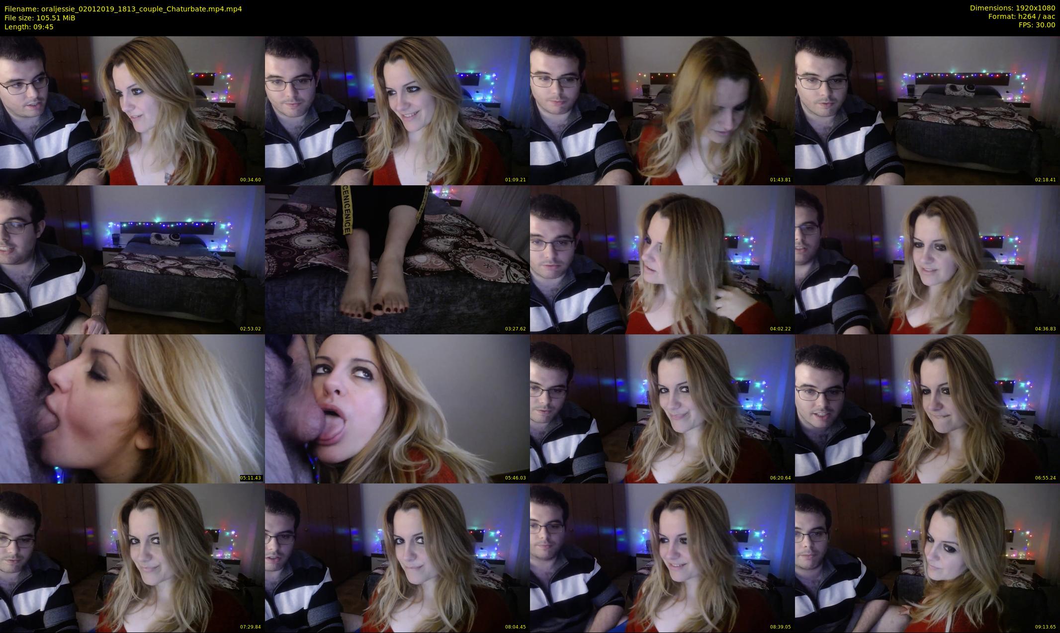 oraljessie — 10 minute Chaturbate couple cam show recording, 1080p, Jan 2, 2019